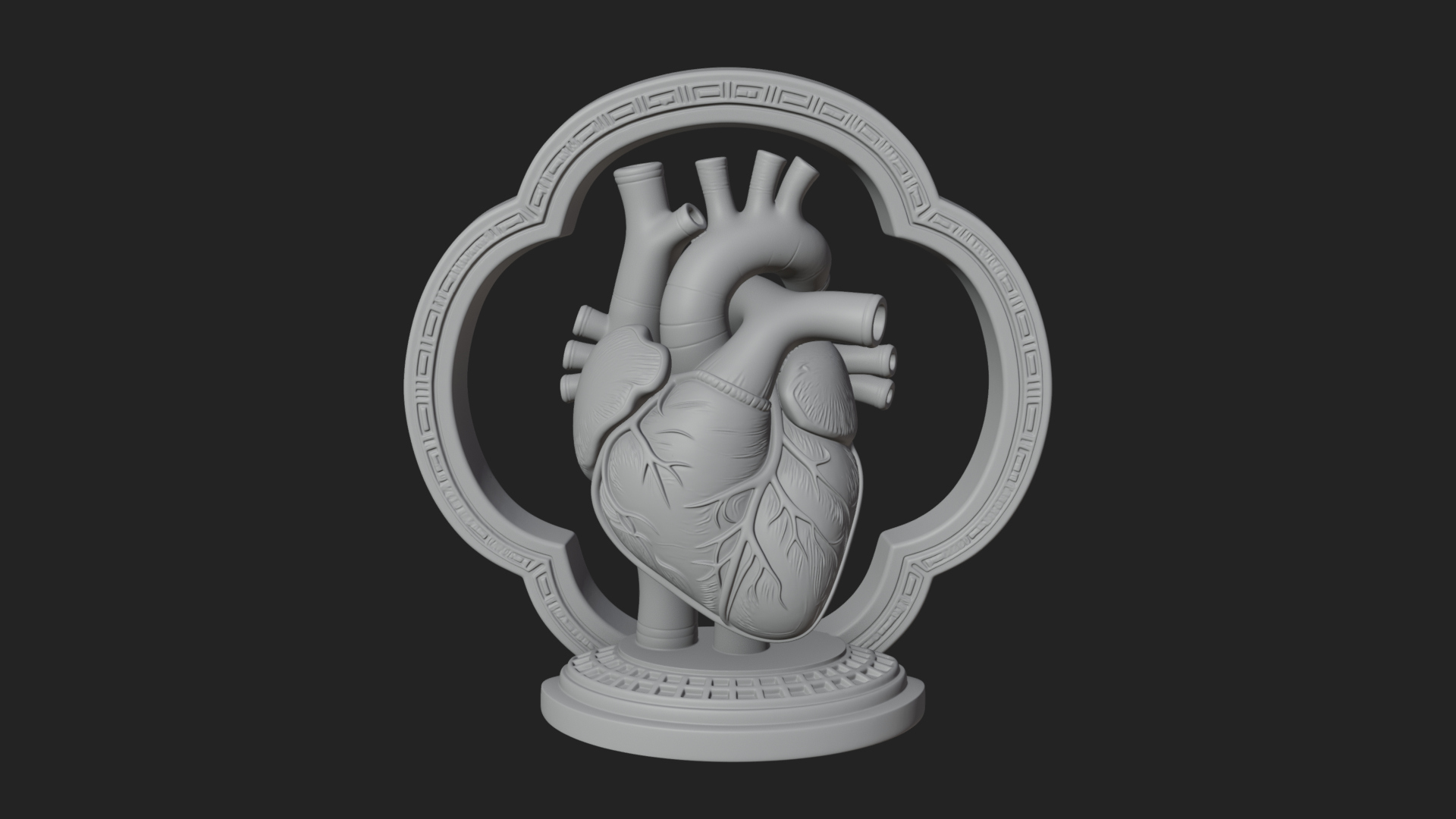 Anatomical Human Heart Model Design 44 3D Print Model 3D Model
