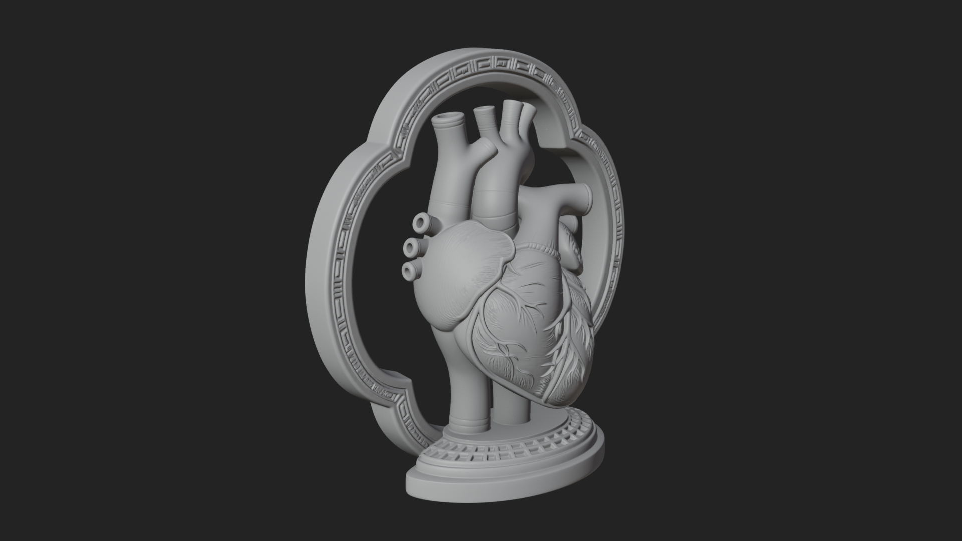Anatomical Human Heart Model Design 44 3D Print Model 3D Model