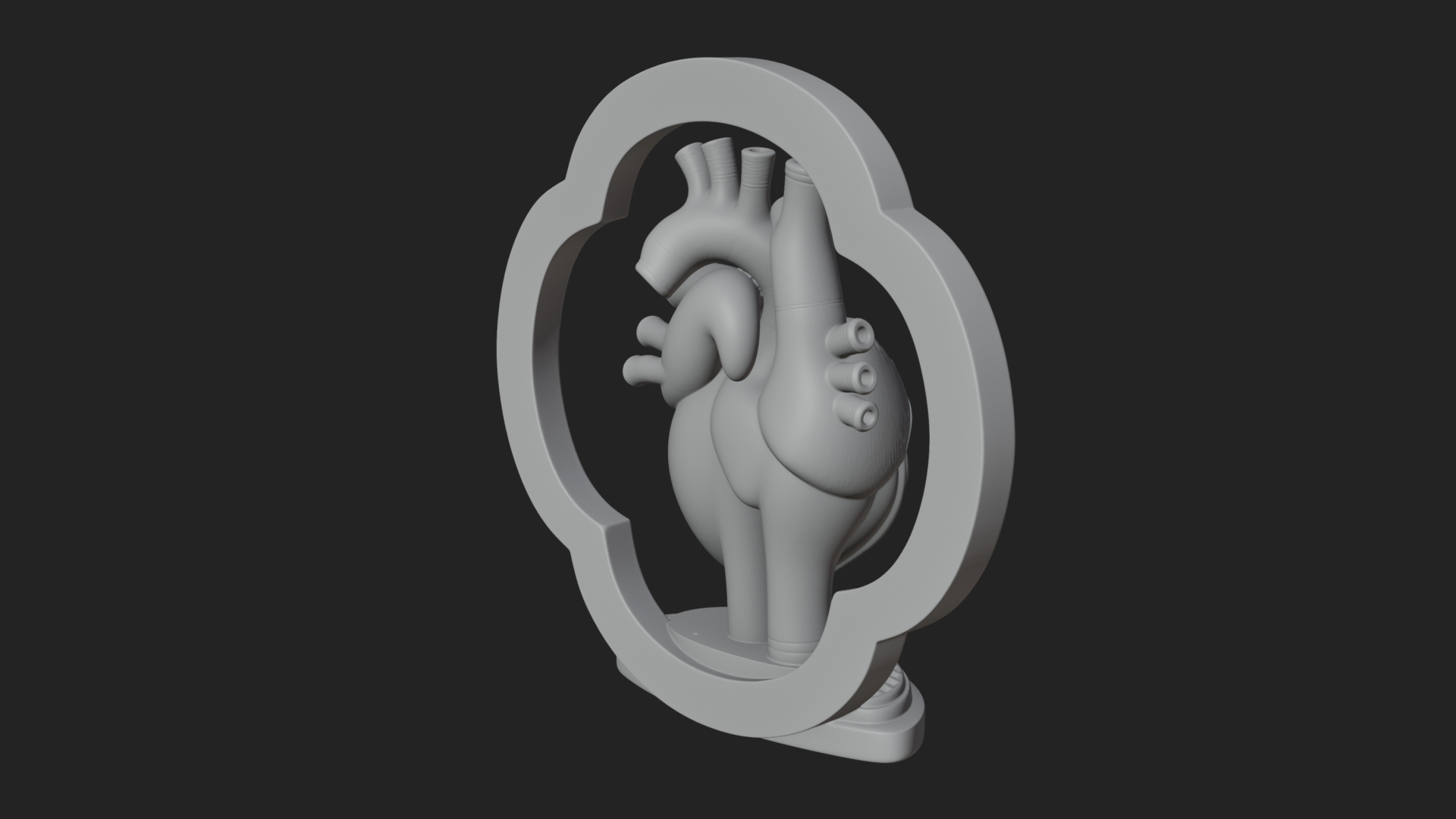 Anatomical Human Heart Model Design 44 3D Print Model 3D Model