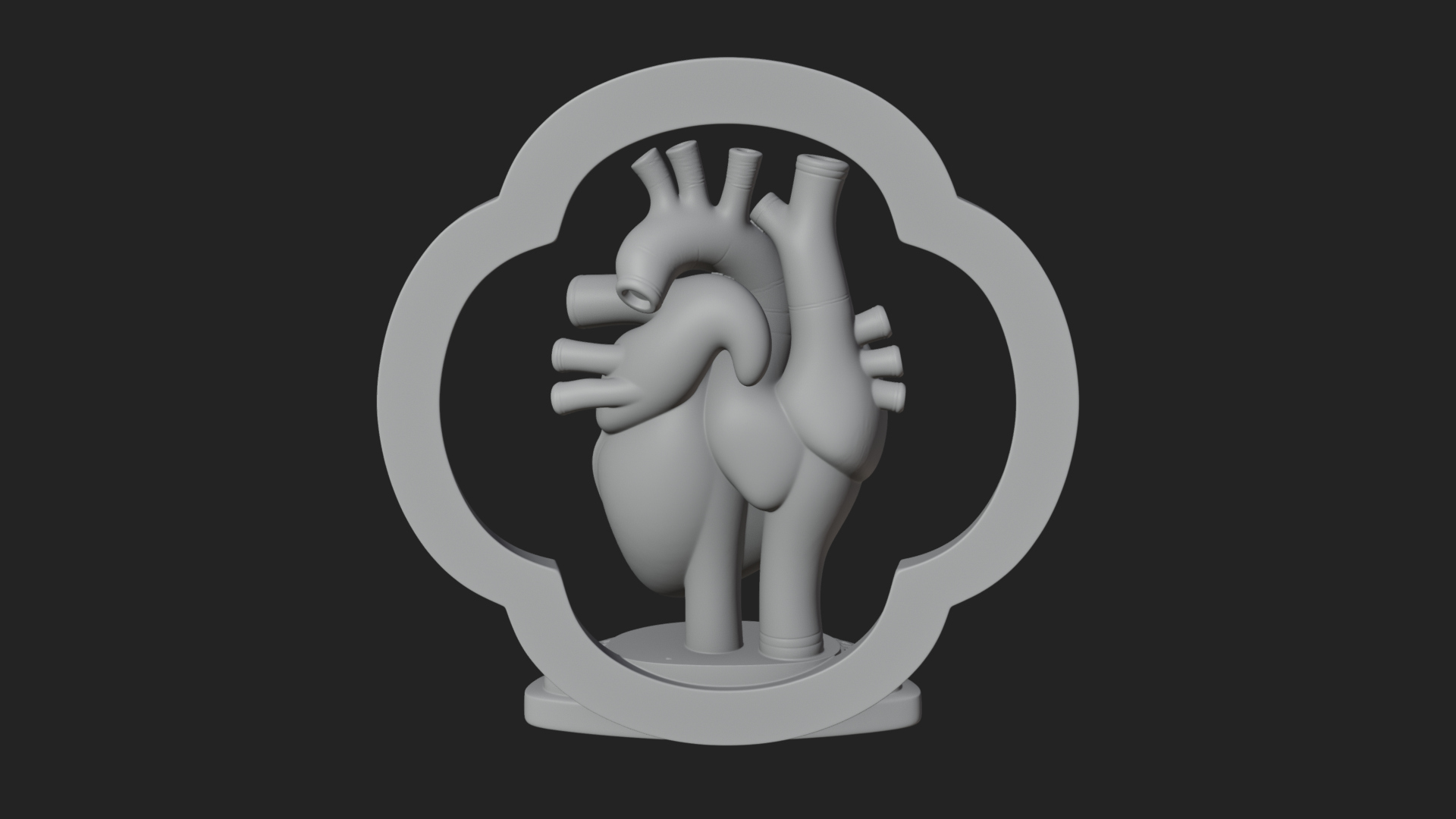 Anatomical Human Heart Model Design 44 3D Print Model 3D Model