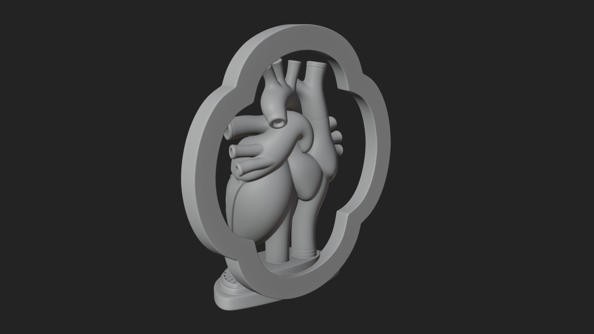 Anatomical Human Heart Model Design 44 3D Print Model 3D Model