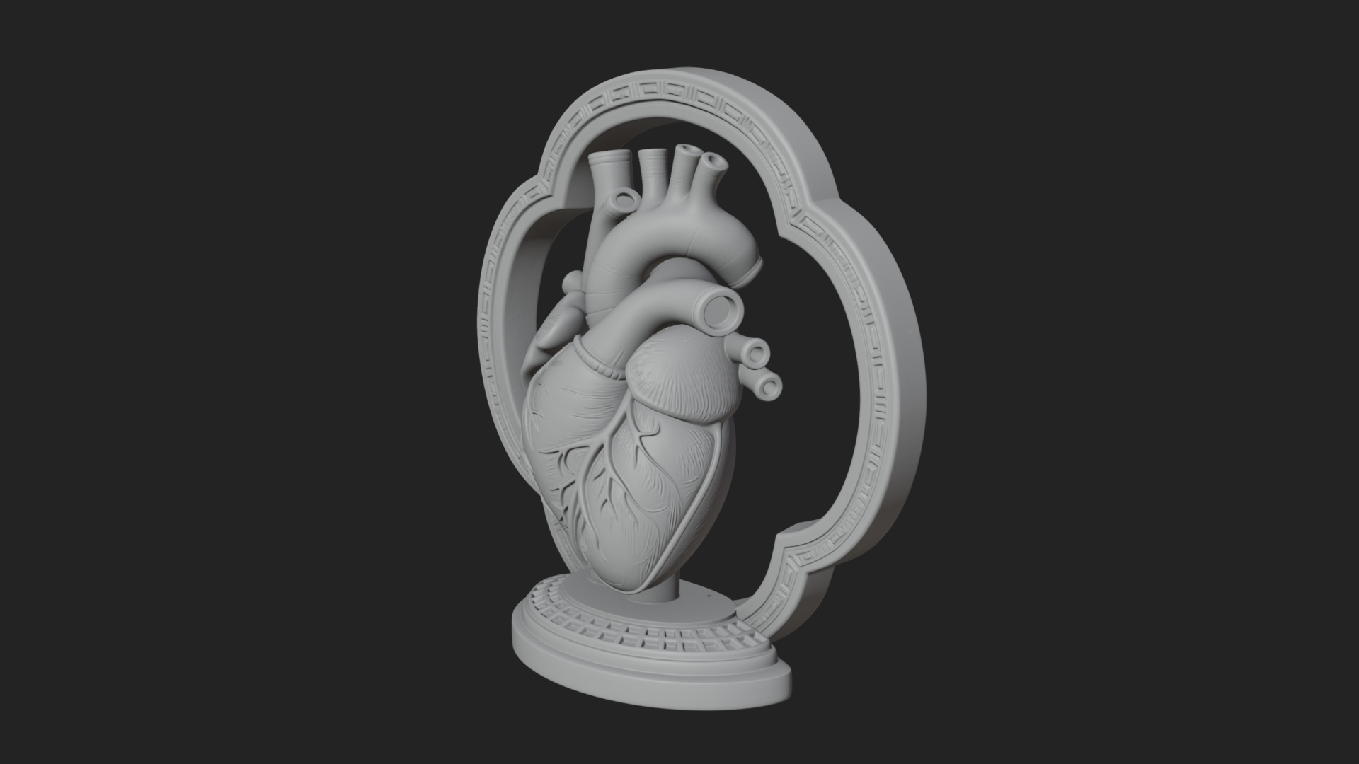 Anatomical Human Heart Model Design 44 3D Print Model 3D Model