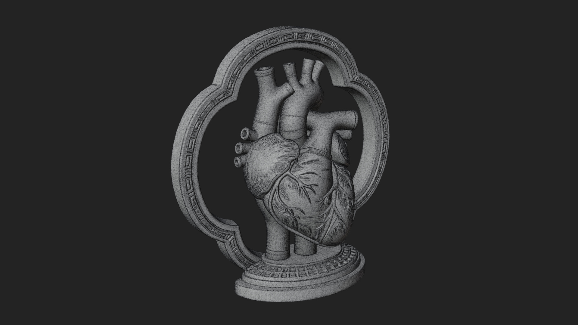 Anatomical Human Heart Model Design 44 3D Print Model 3D Model
