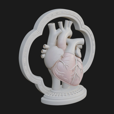 Anatomical Human Heart Model Design 44 3D Print Model