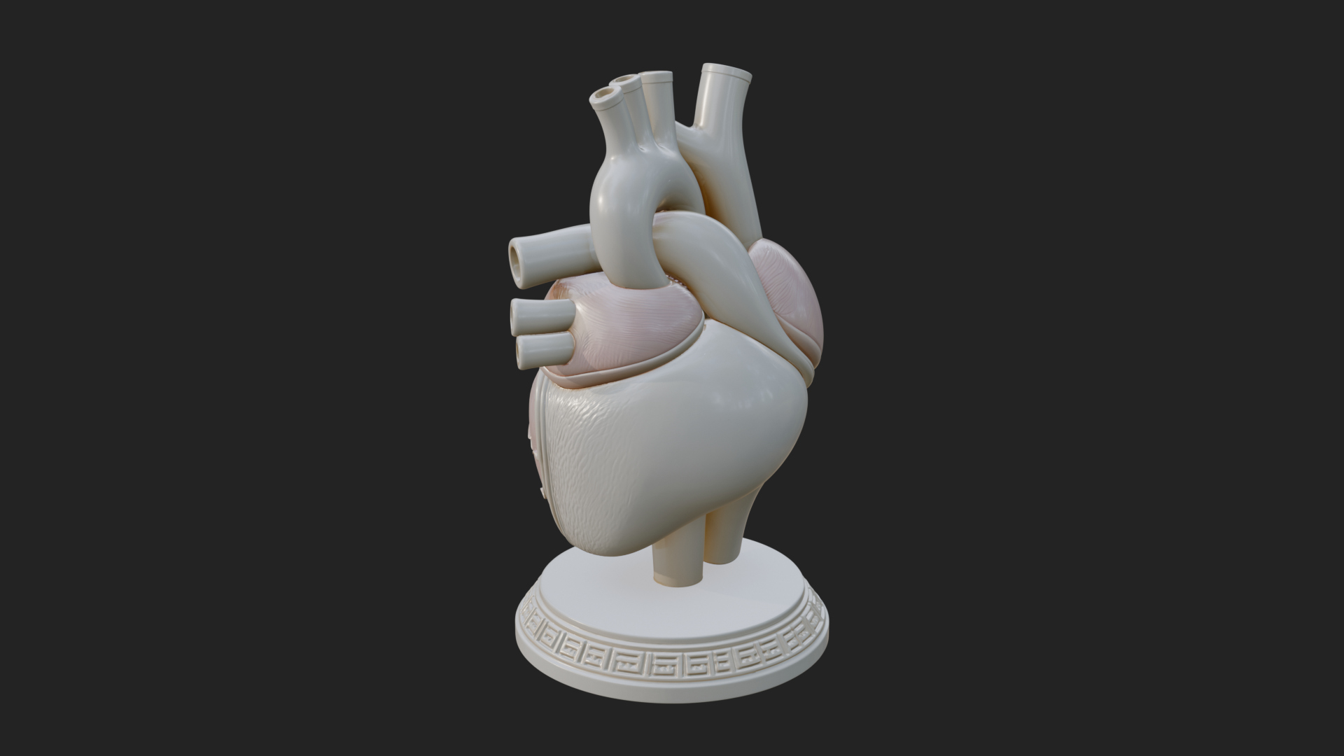 Anatomical Human Heart Model Design 45 3D Print Model 3D Model