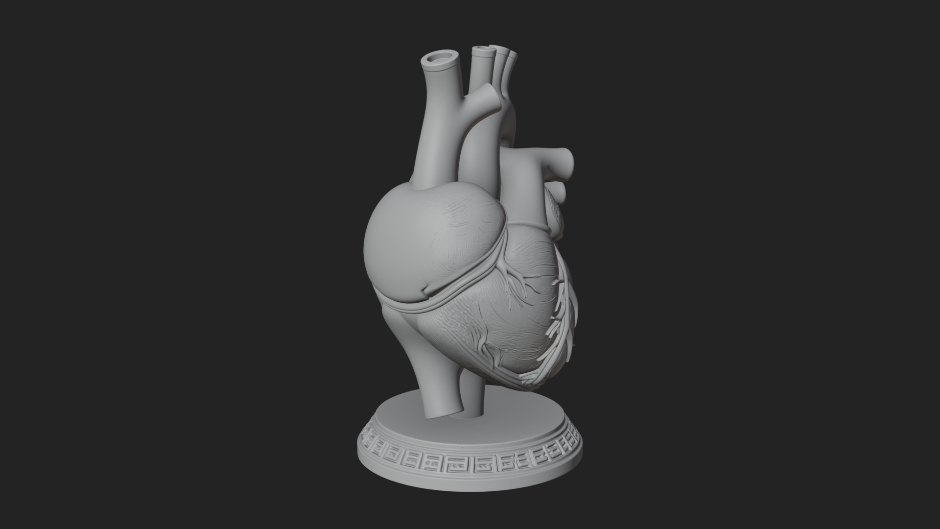 Anatomical Human Heart Model Design 45 3D Print Model 3D Model