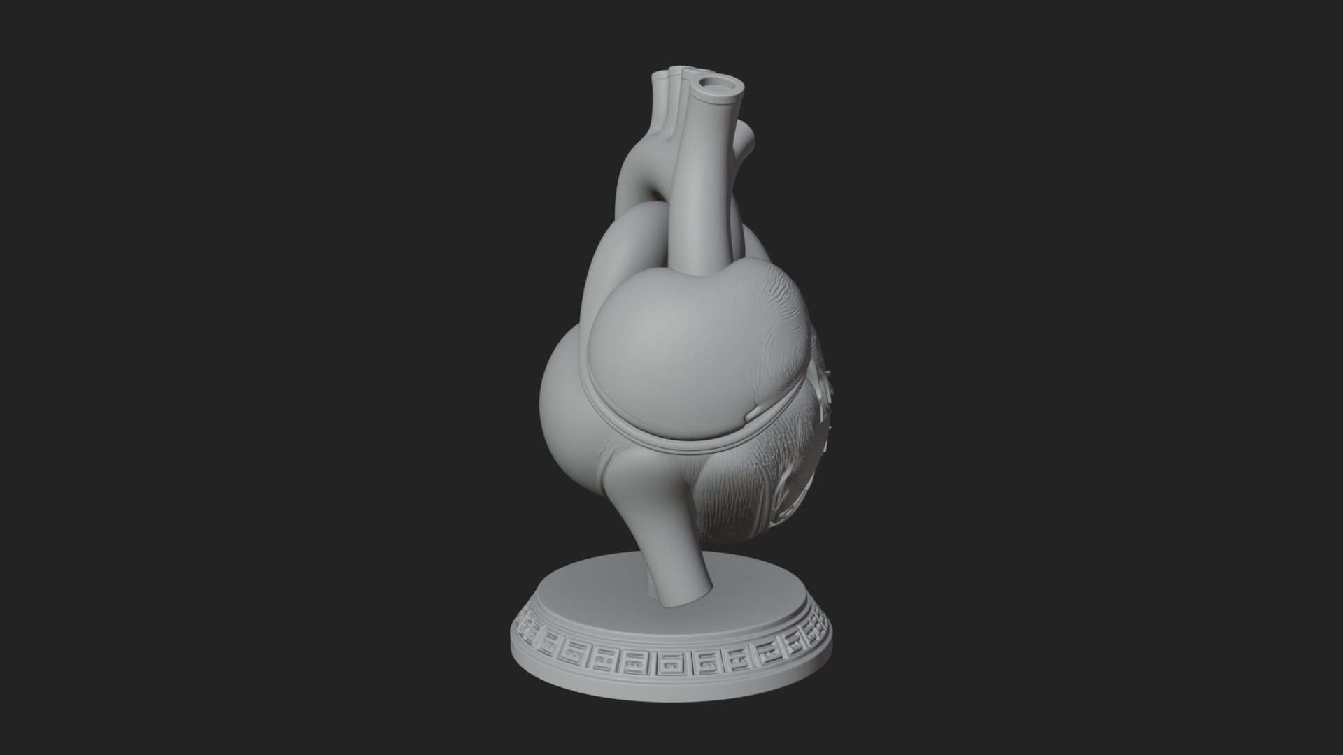 Anatomical Human Heart Model Design 45 3D Print Model 3D Model