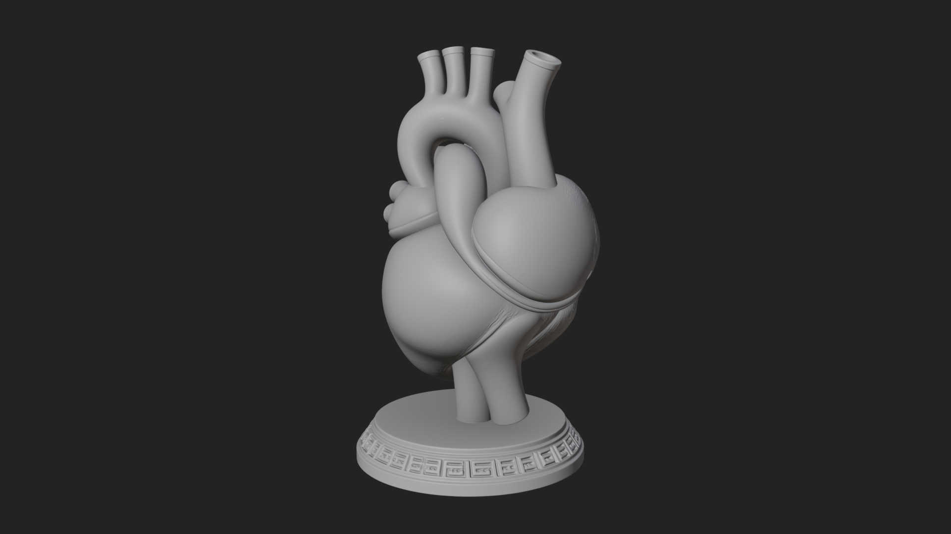 Anatomical Human Heart Model Design 45 3D Print Model 3D Model