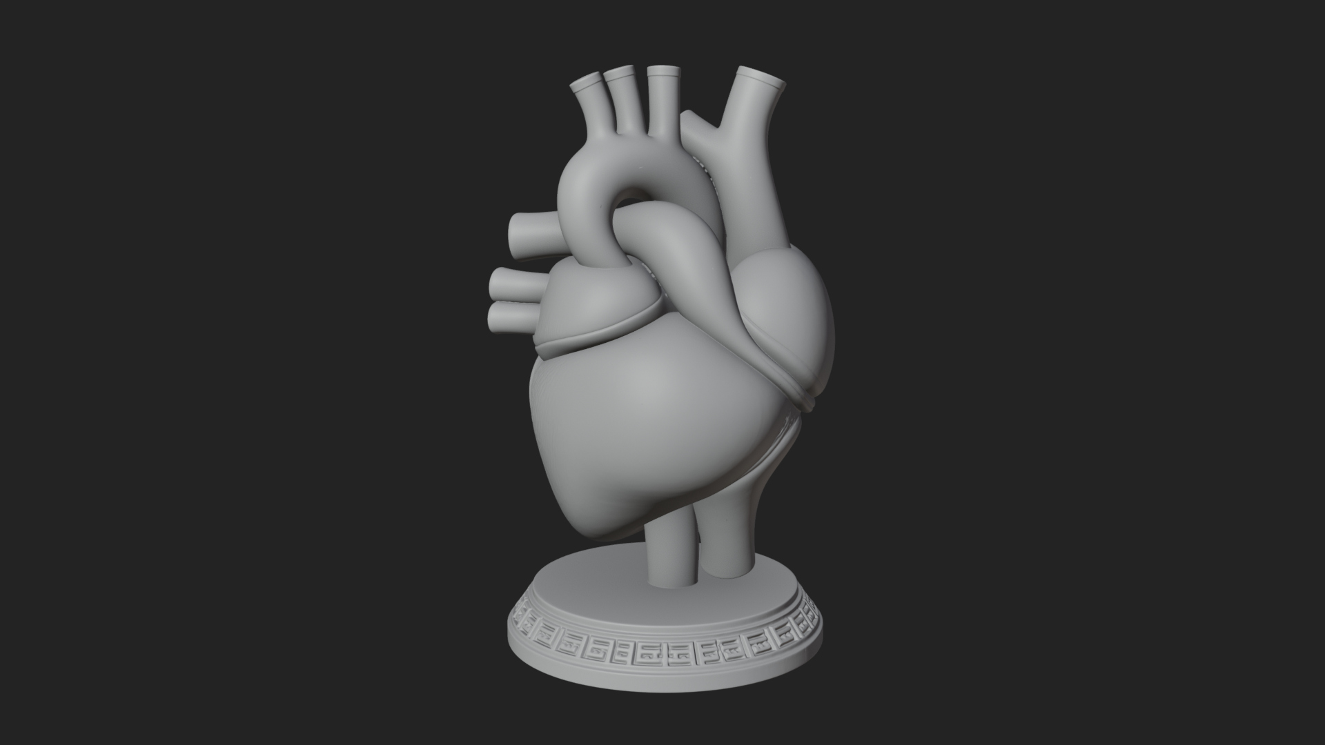 Anatomical Human Heart Model Design 45 3D Print Model 3D Model
