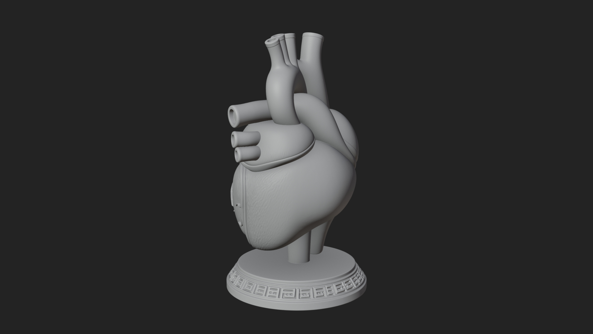 Anatomical Human Heart Model Design 45 3D Print Model 3D Model