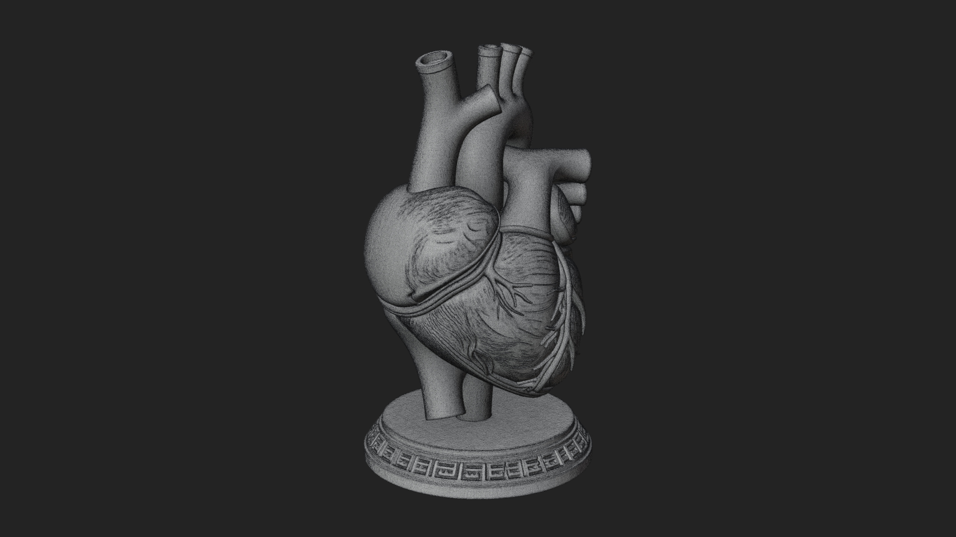 Anatomical Human Heart Model Design 45 3D Print Model 3D Model