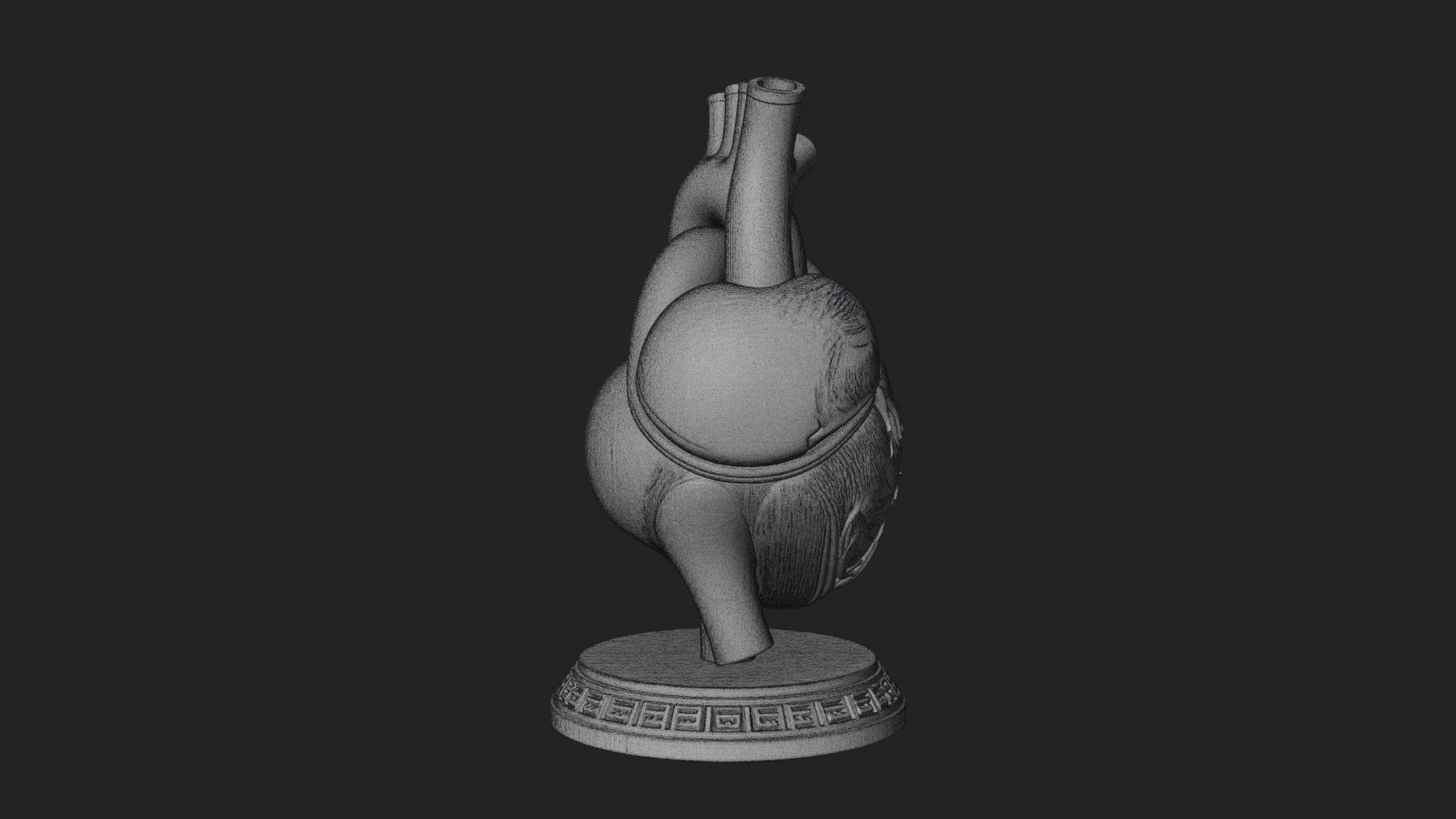 Anatomical Human Heart Model Design 45 3D Print Model 3D Model