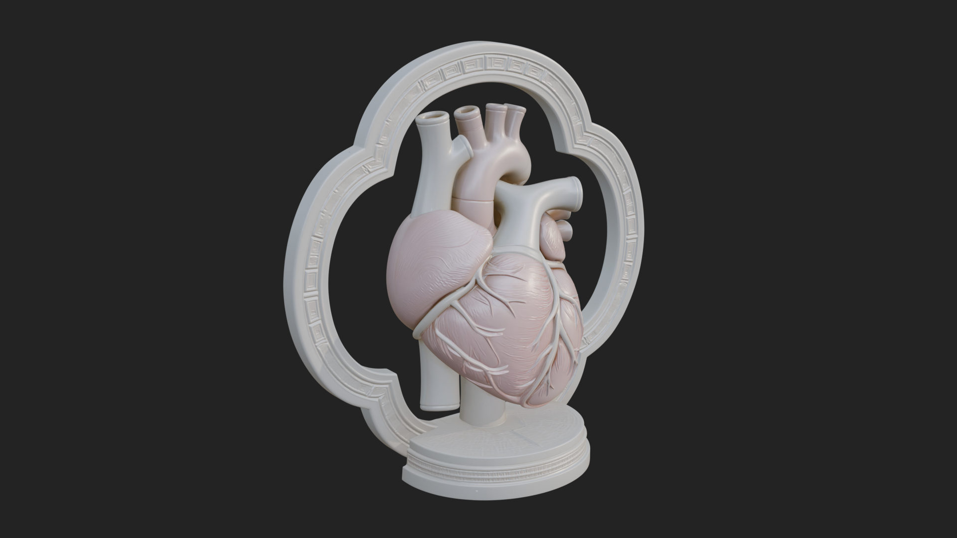 Anatomical Human Heart Model Design 46 3D Print Model 3D Model