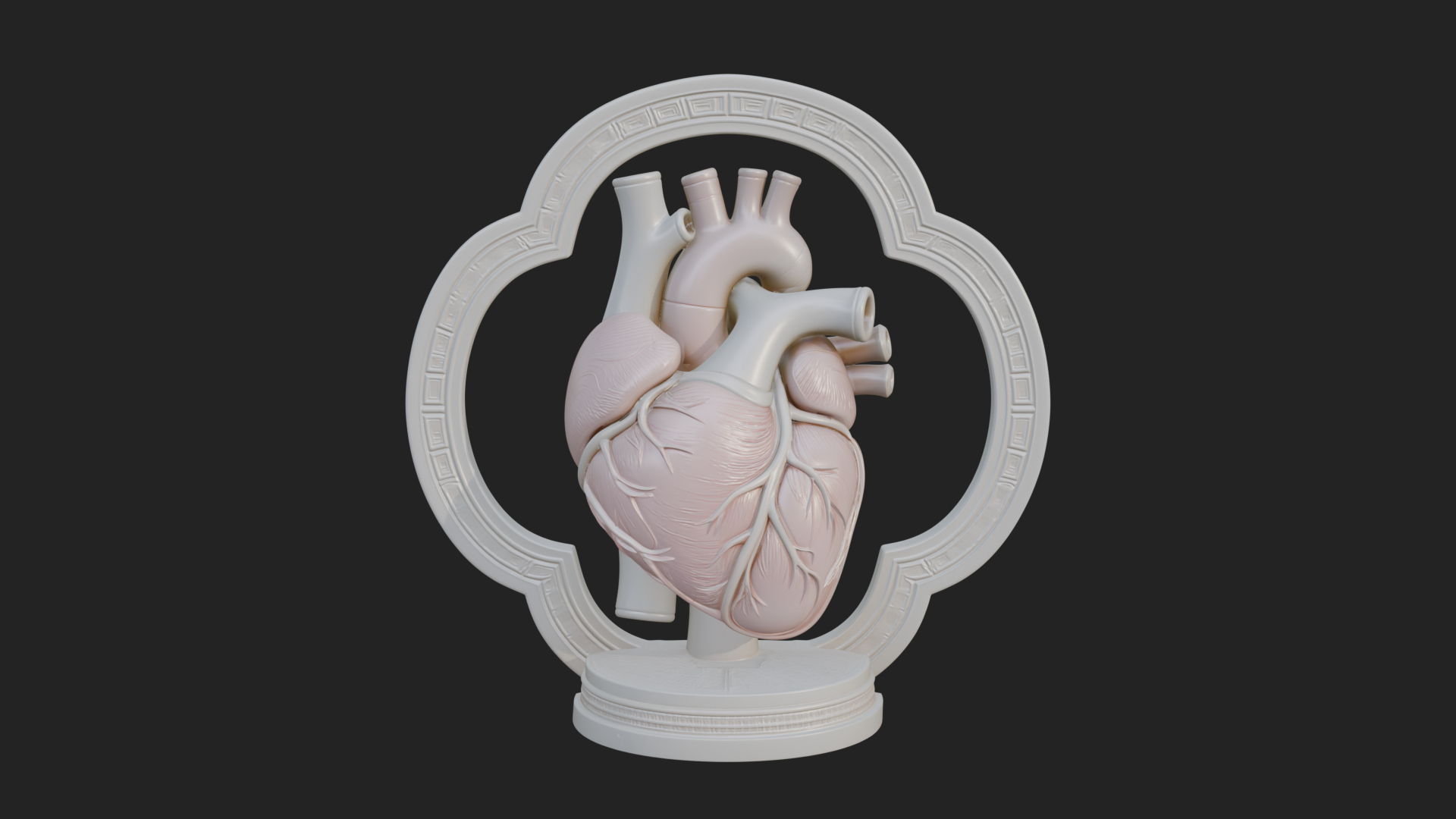 Anatomical Human Heart Model Design 46 3D Print Model 3D Model