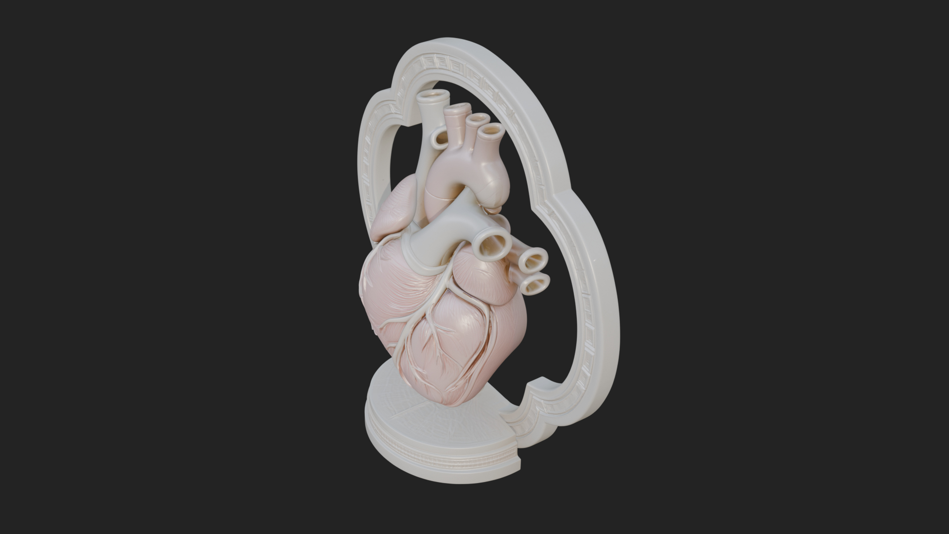 Anatomical Human Heart Model Design 46 3D Print Model 3D Model