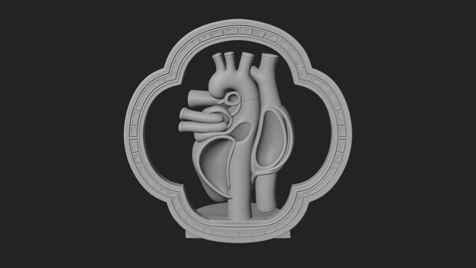 Anatomical Human Heart Model Design 46 3D Print Model 3D Model