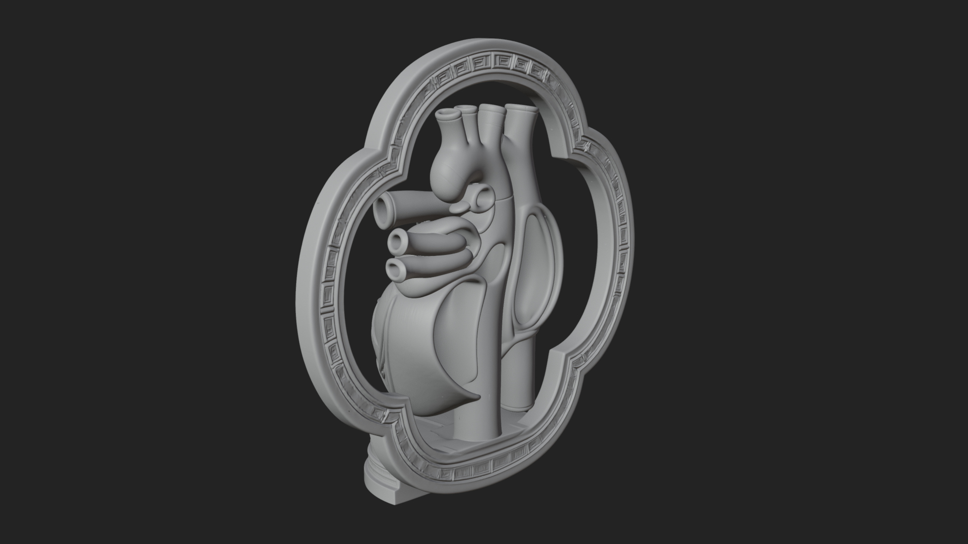 Anatomical Human Heart Model Design 46 3D Print Model 3D Model