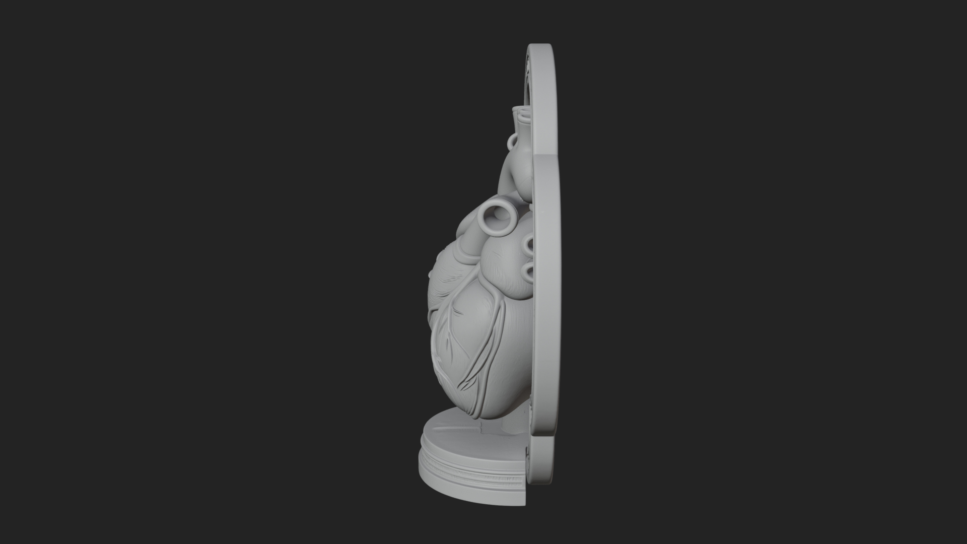 Anatomical Human Heart Model Design 46 3D Print Model 3D Model