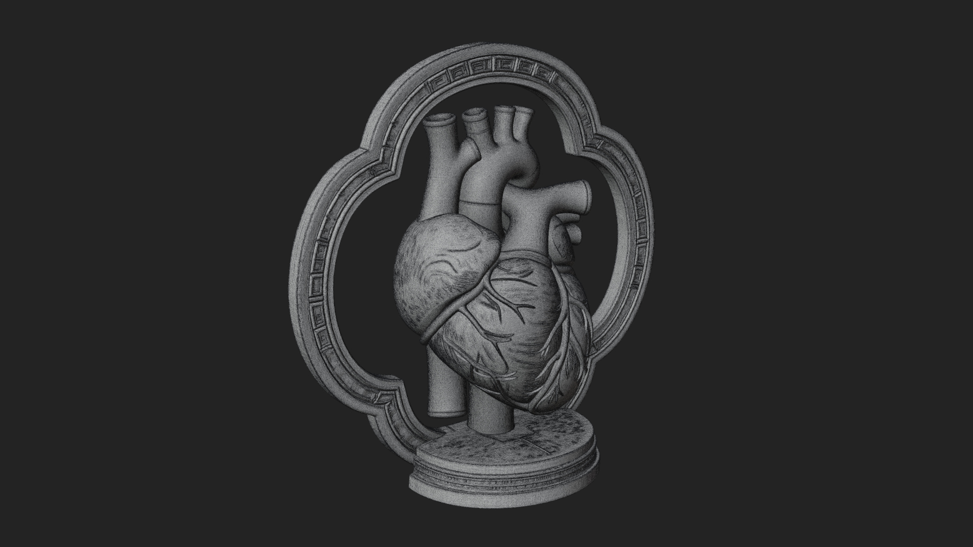 Anatomical Human Heart Model Design 46 3D Print Model 3D Model
