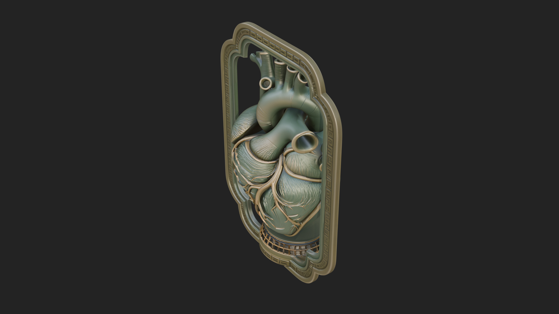 Anatomical Human Heart Model Design 47 3D Print Model 3D Model