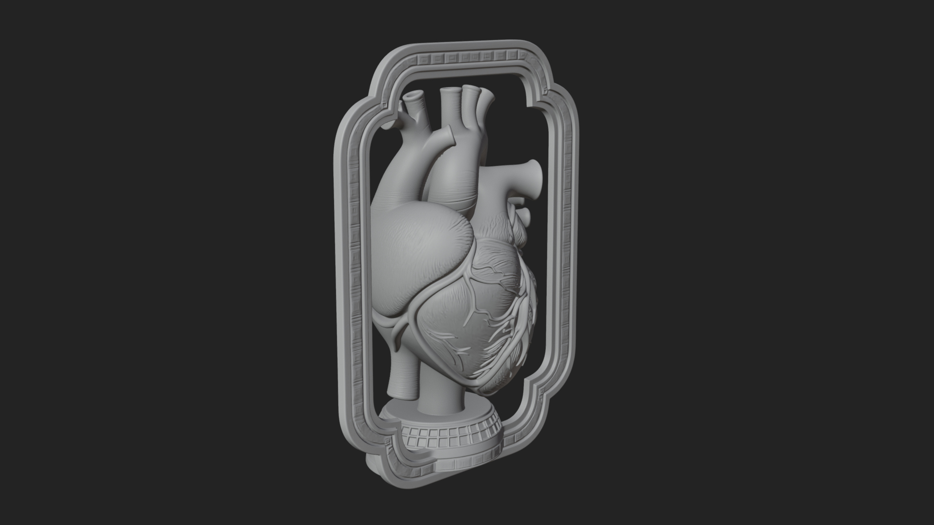 Anatomical Human Heart Model Design 47 3D Print Model 3D Model