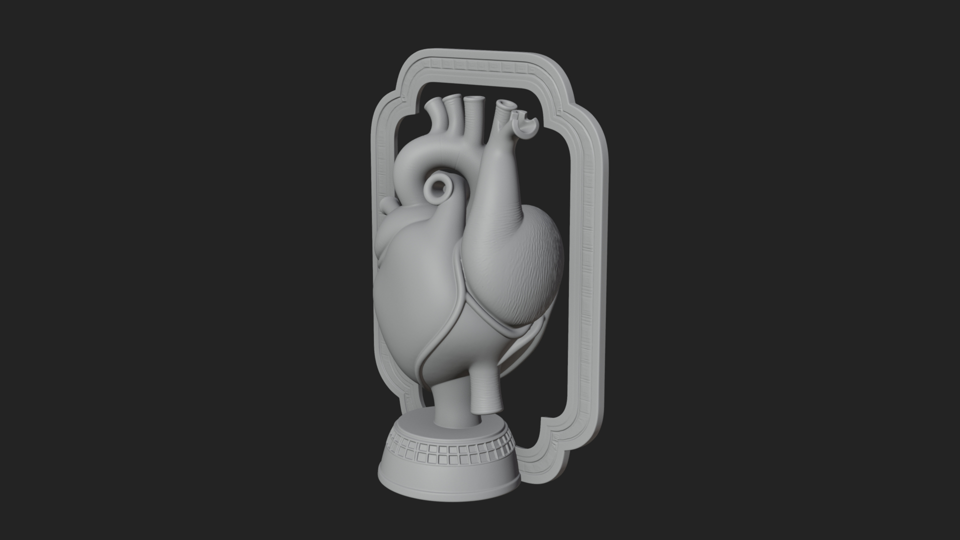 Anatomical Human Heart Model Design 47 3D Print Model 3D Model