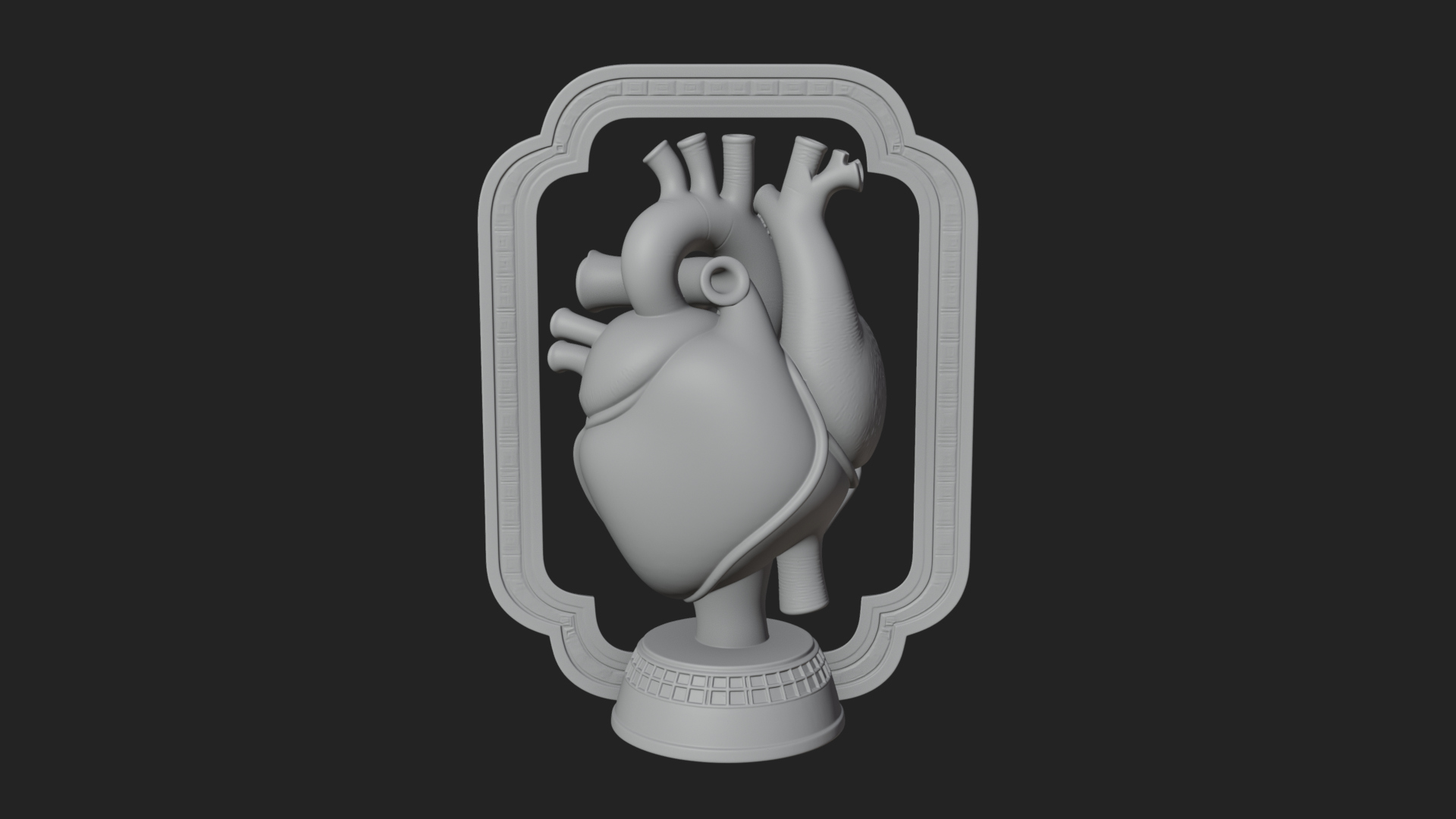 Anatomical Human Heart Model Design 47 3D Print Model 3D Model