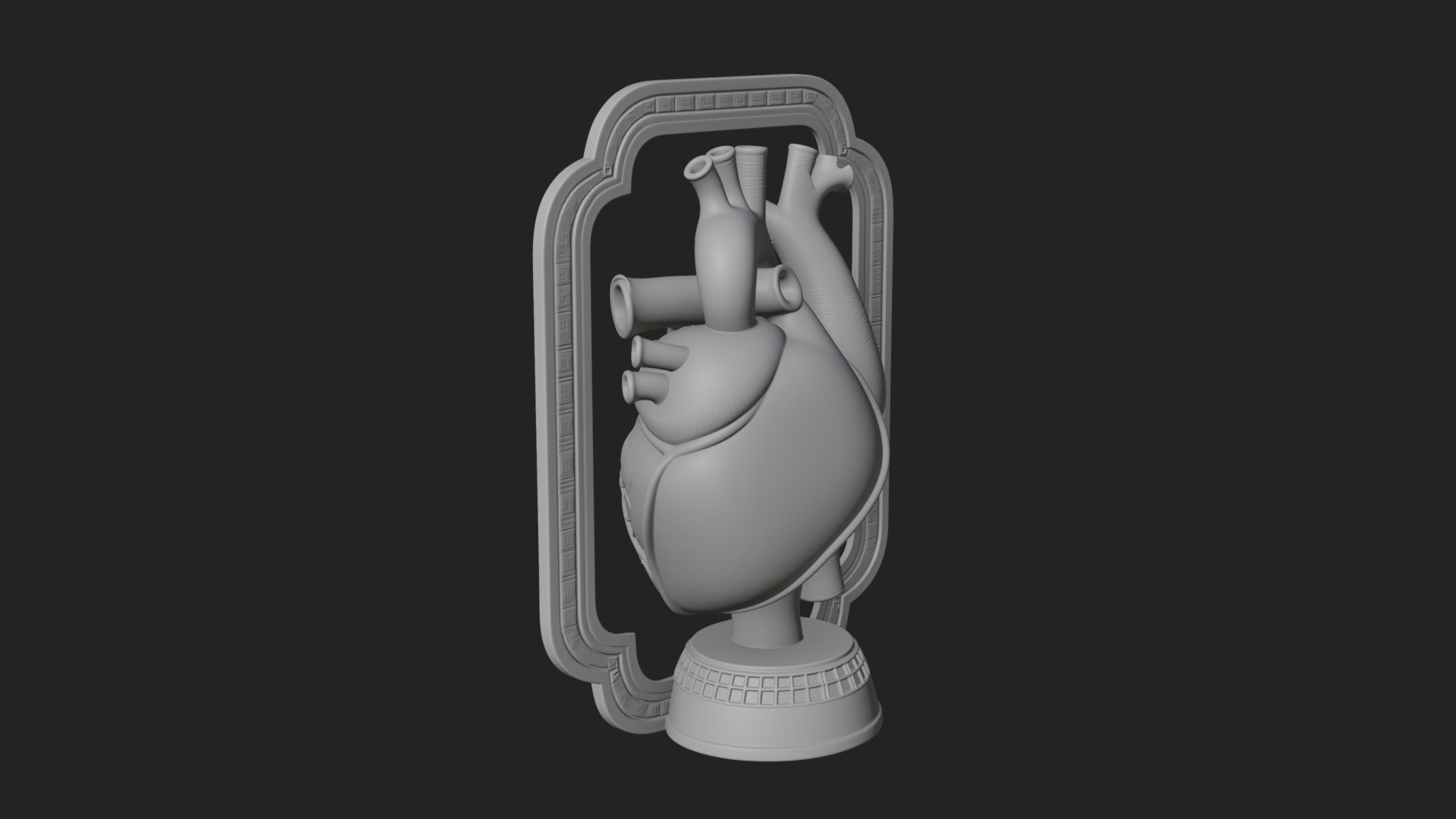 Anatomical Human Heart Model Design 47 3D Print Model 3D Model