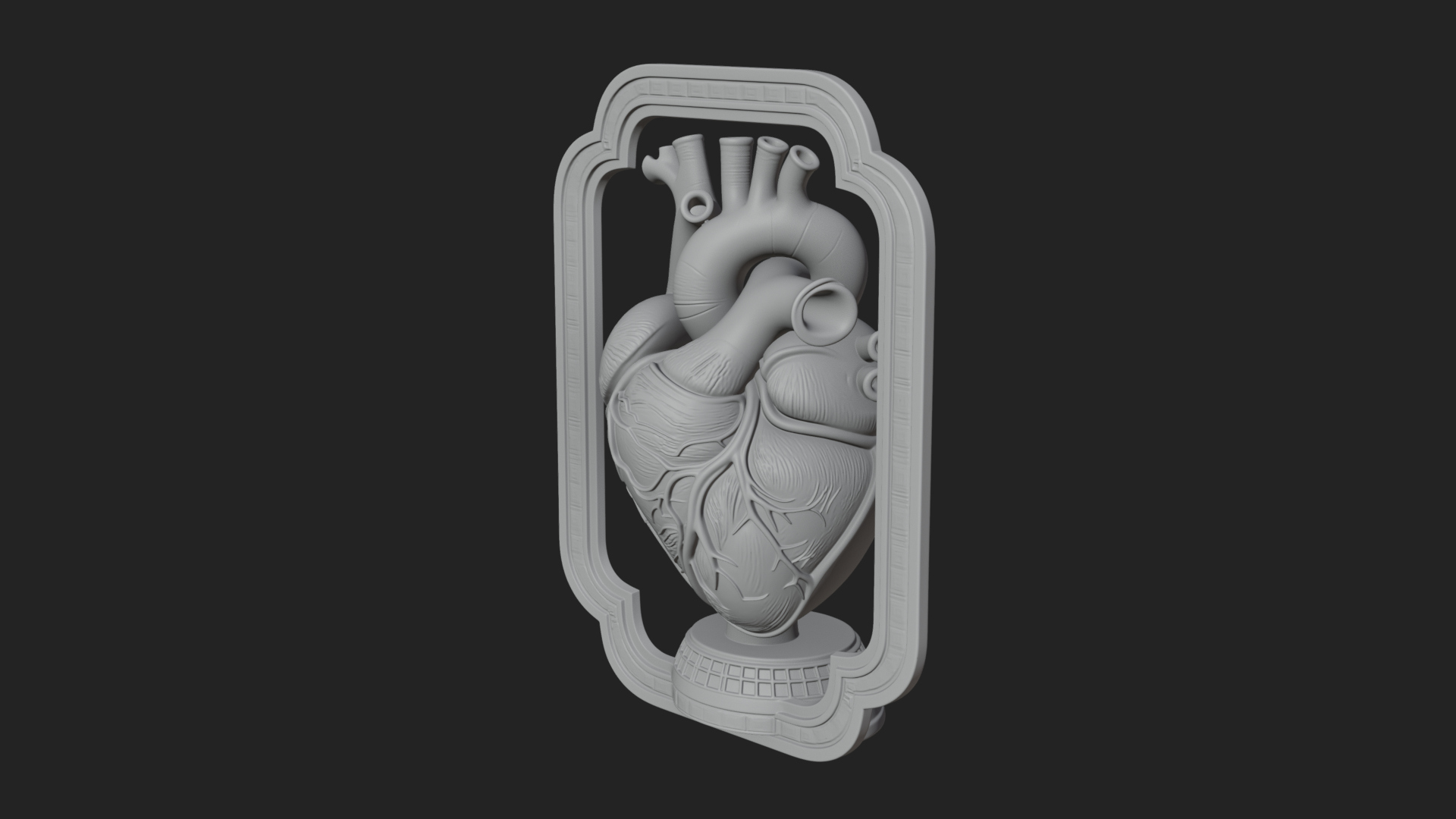 Anatomical Human Heart Model Design 47 3D Print Model 3D Model
