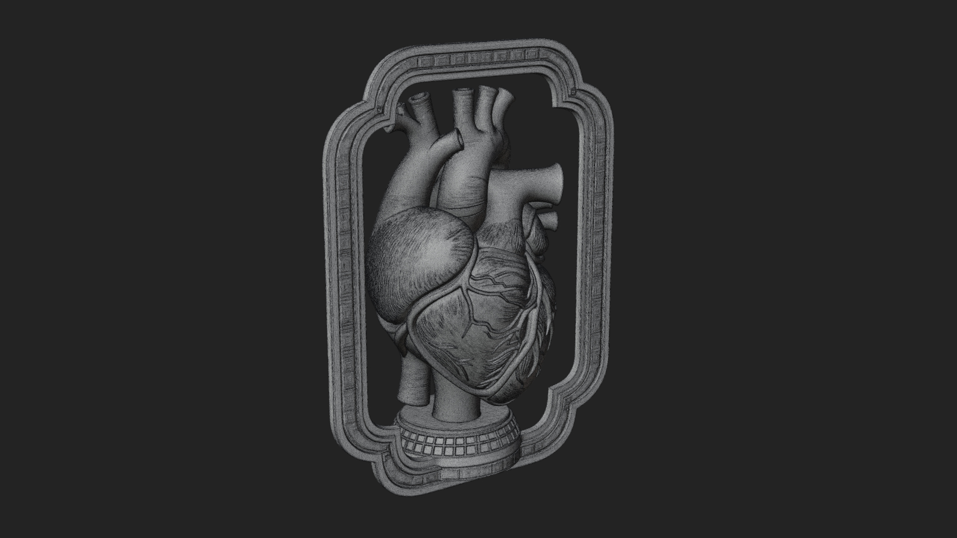 Anatomical Human Heart Model Design 47 3D Print Model 3D Model
