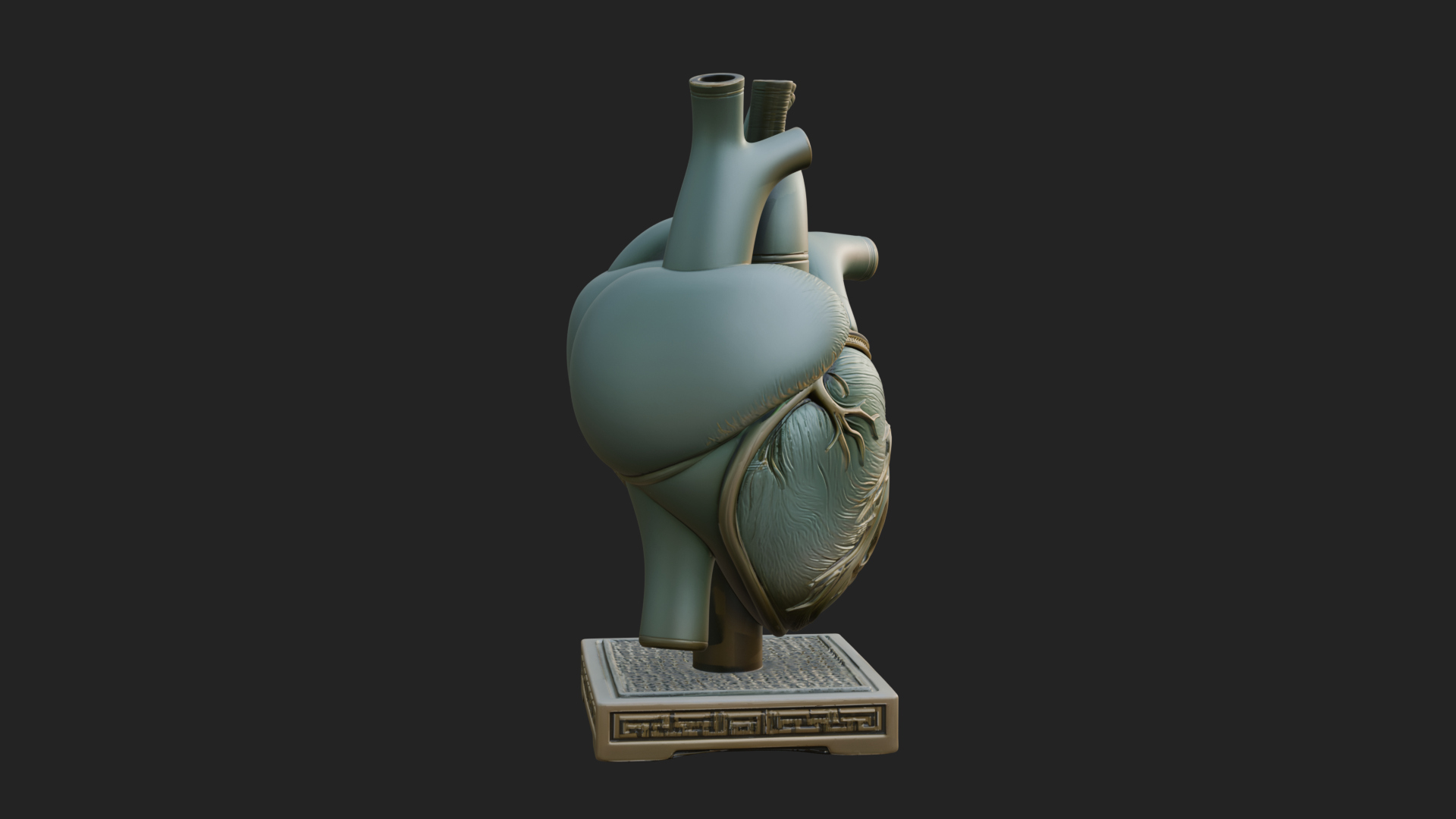 Anatomical Human Heart Model Design 48 3D Print Model 3D Model