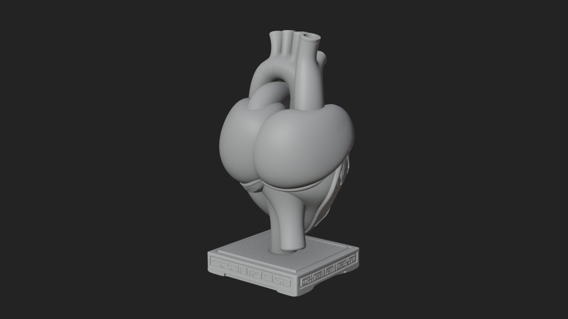Anatomical Human Heart Model Design 48 3D Print Model 3D Model