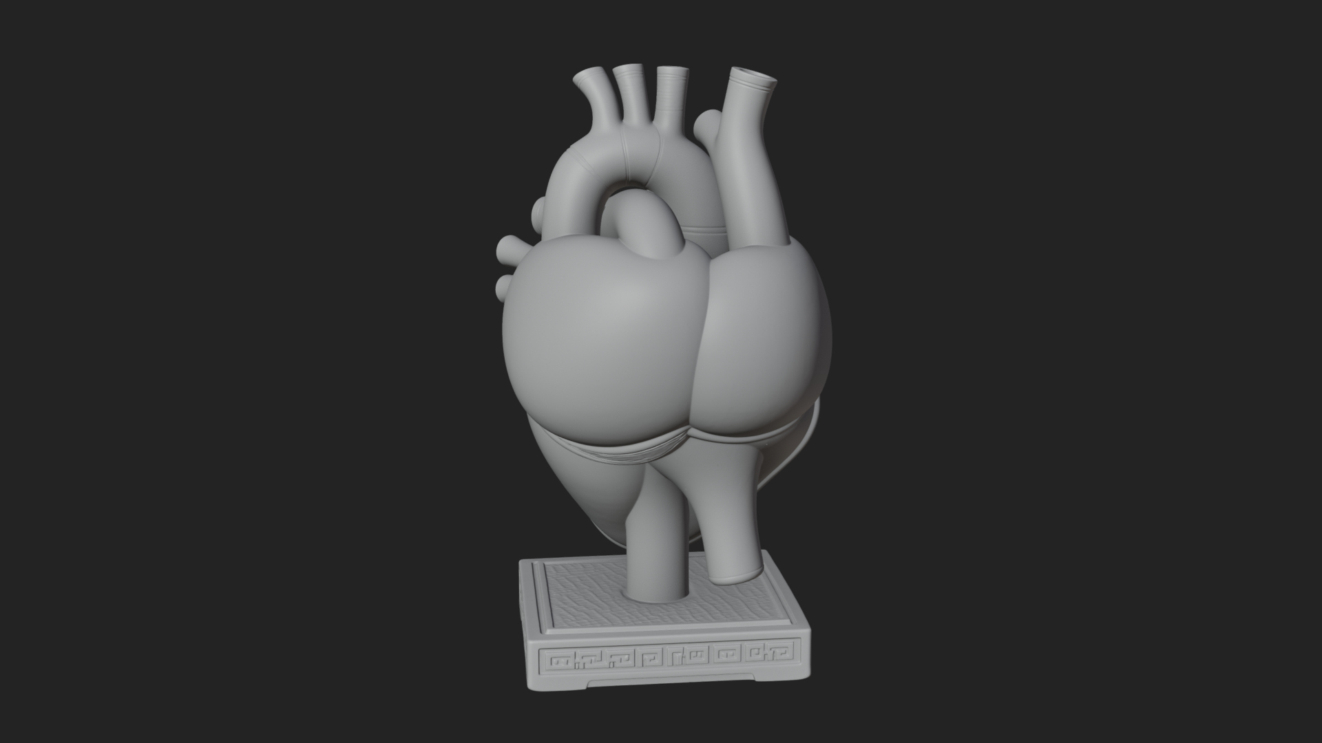 Anatomical Human Heart Model Design 48 3D Print Model 3D Model