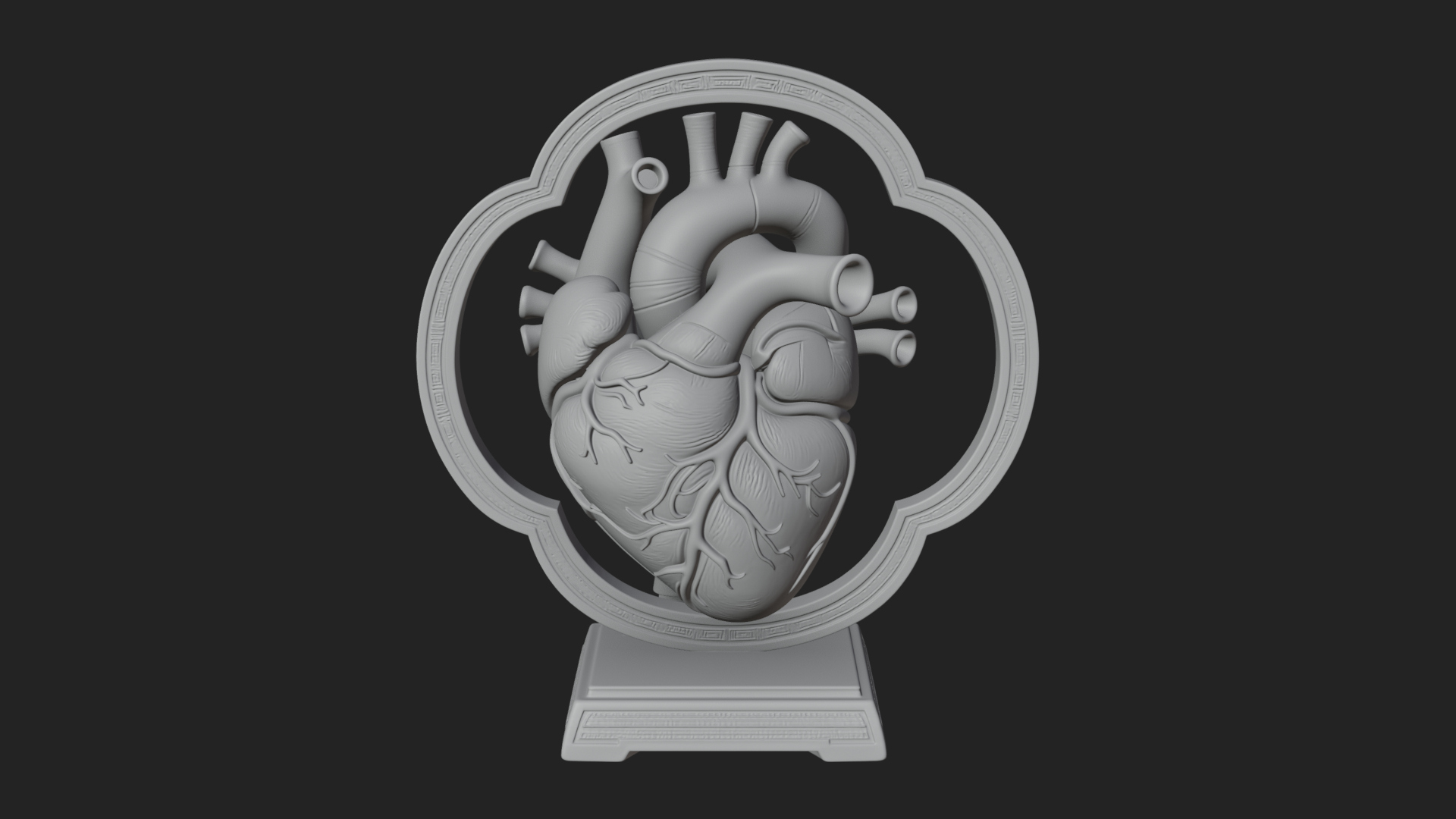 Anatomical Human Heart Model Design 49 3D Print Model 3D Model