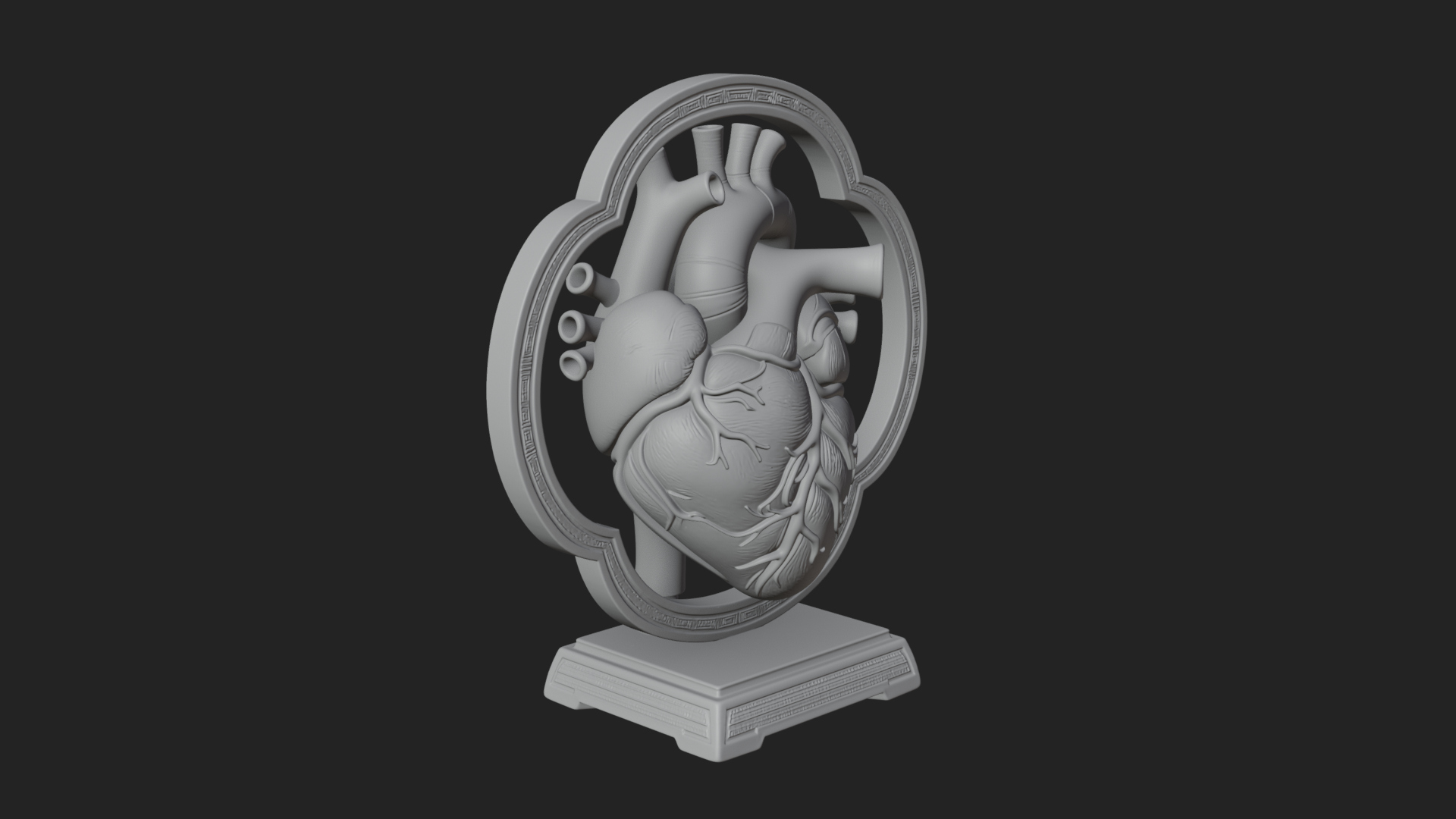 Anatomical Human Heart Model Design 49 3D Print Model 3D Model