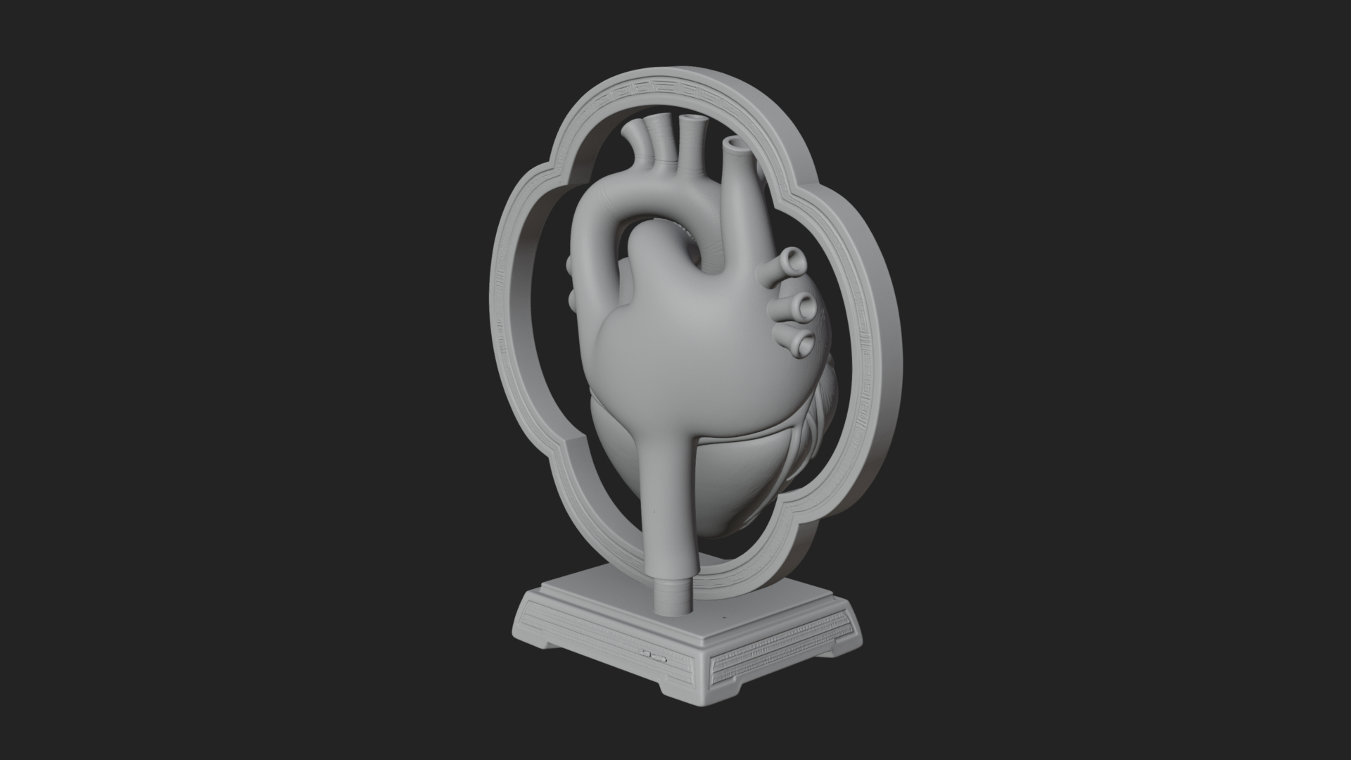 Anatomical Human Heart Model Design 49 3D Print Model 3D Model