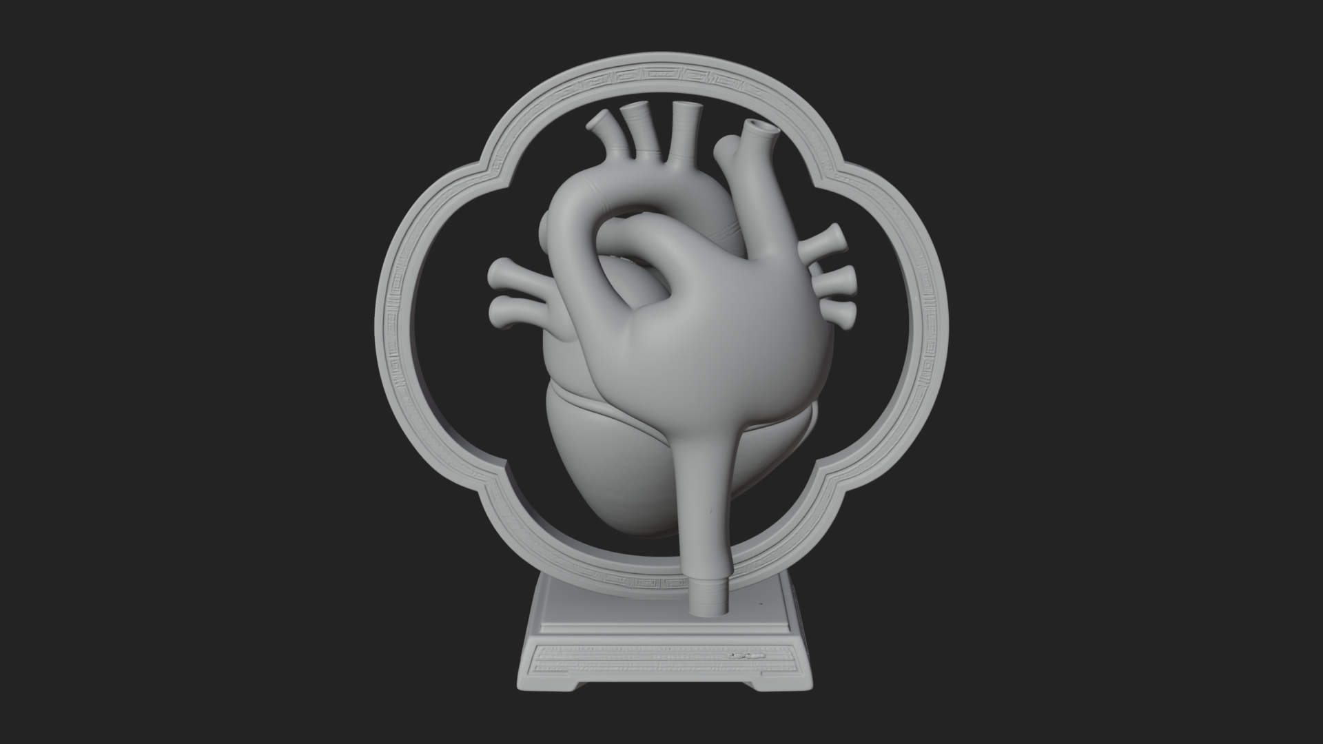 Anatomical Human Heart Model Design 49 3D Print Model 3D Model