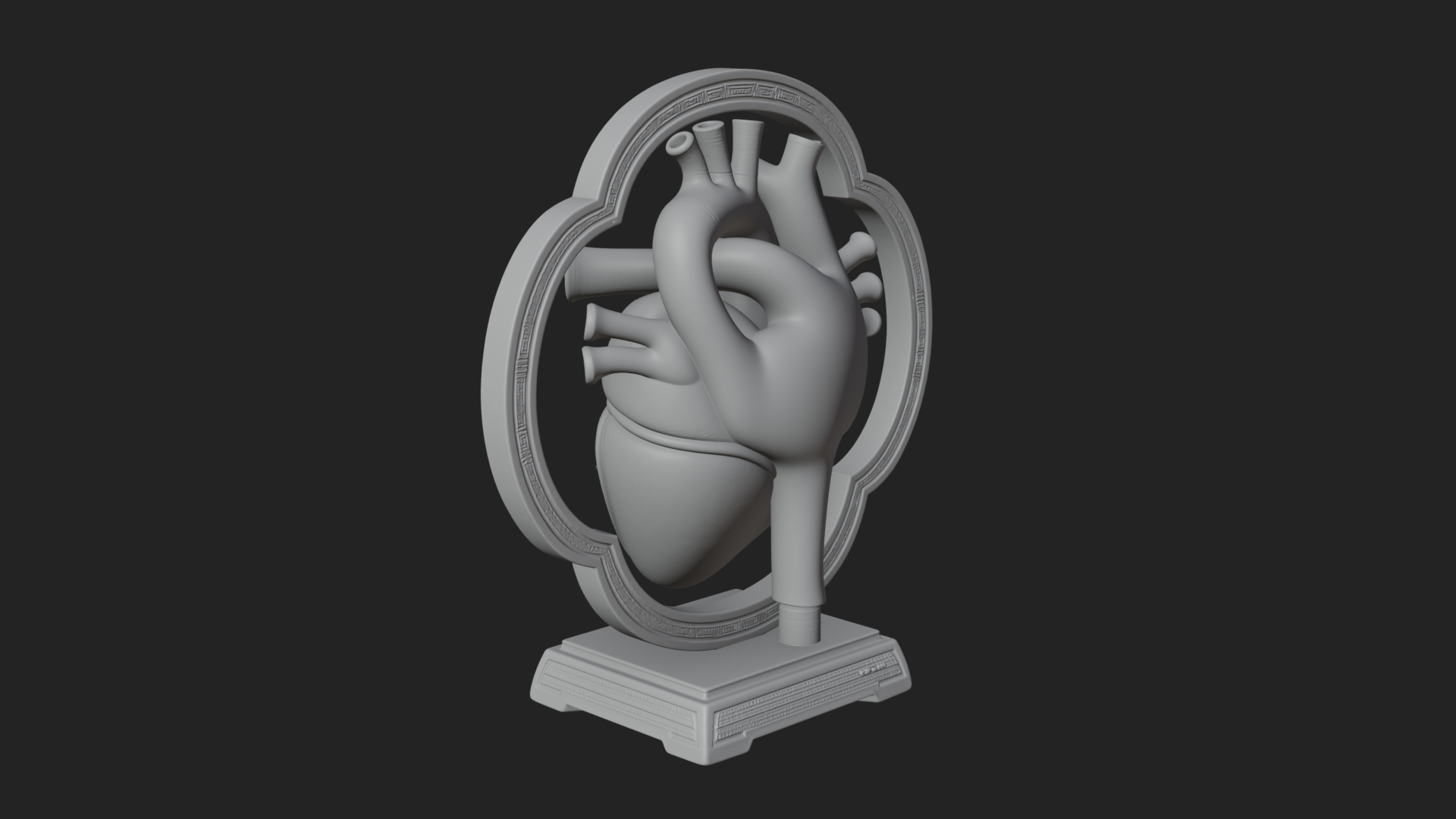 Anatomical Human Heart Model Design 49 3D Print Model 3D Model