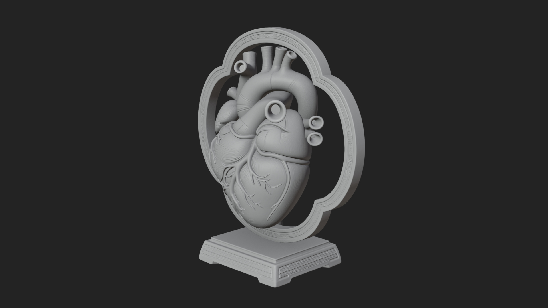 Anatomical Human Heart Model Design 49 3D Print Model 3D Model