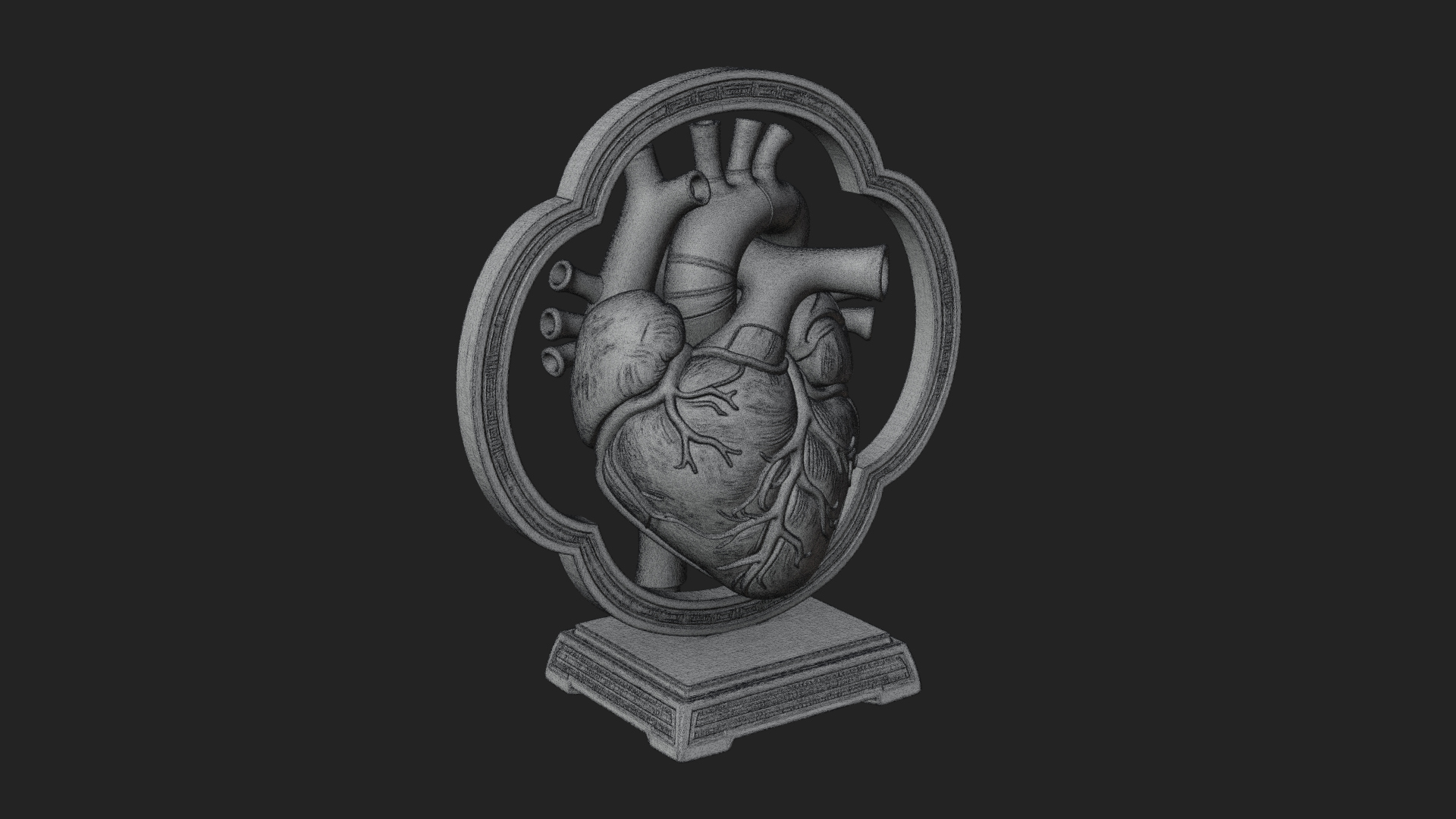Anatomical Human Heart Model Design 49 3D Print Model 3D Model
