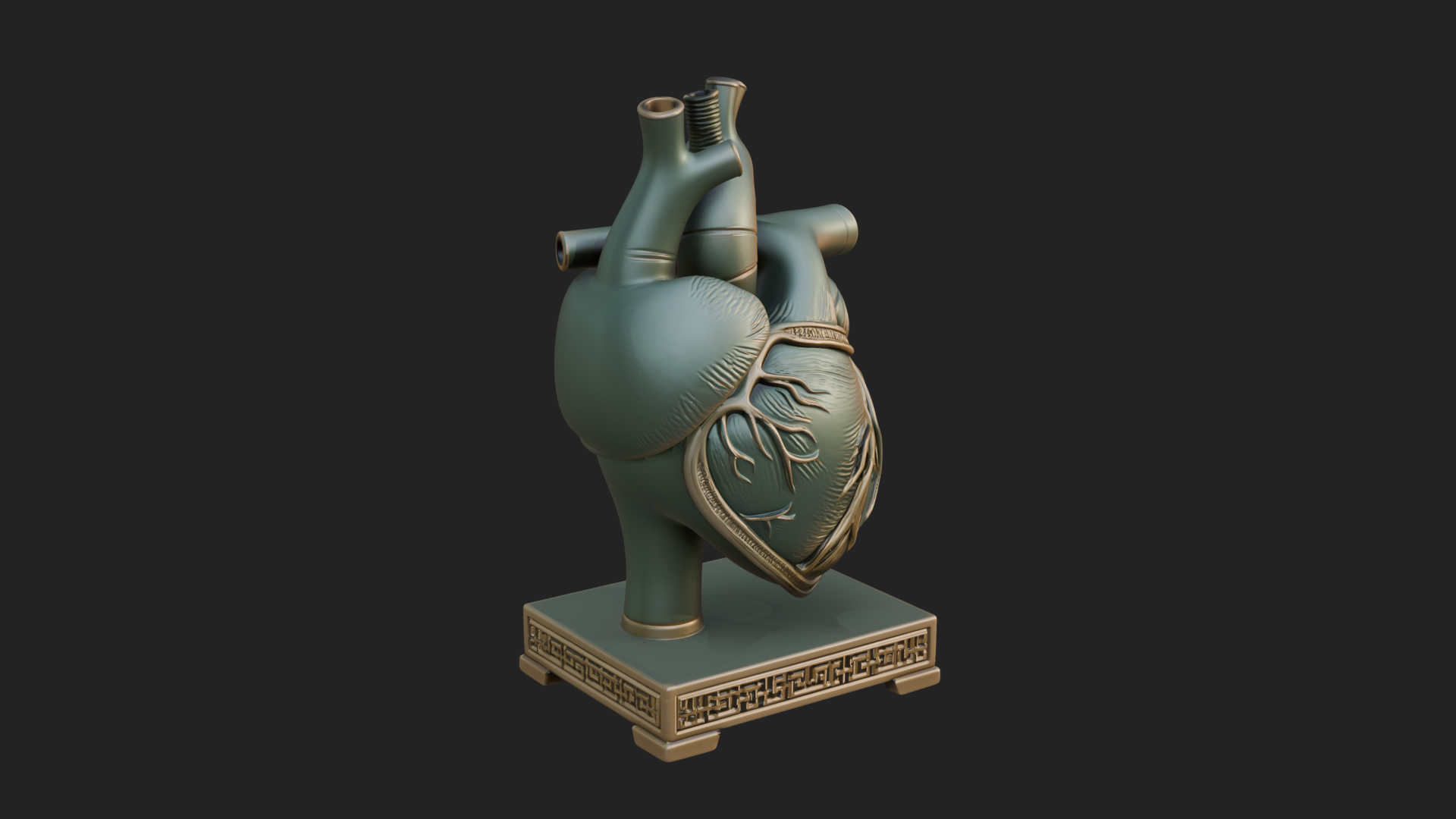 Anatomical Human Heart Model Design 50 3D Print Model 3D Model