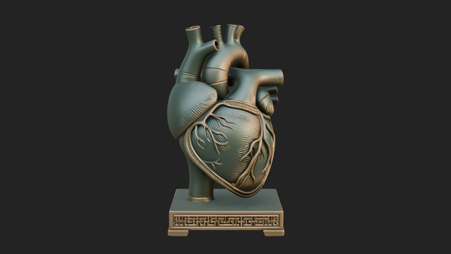 Anatomical Human Heart Model Design 50 3D Print Model 3D Model
