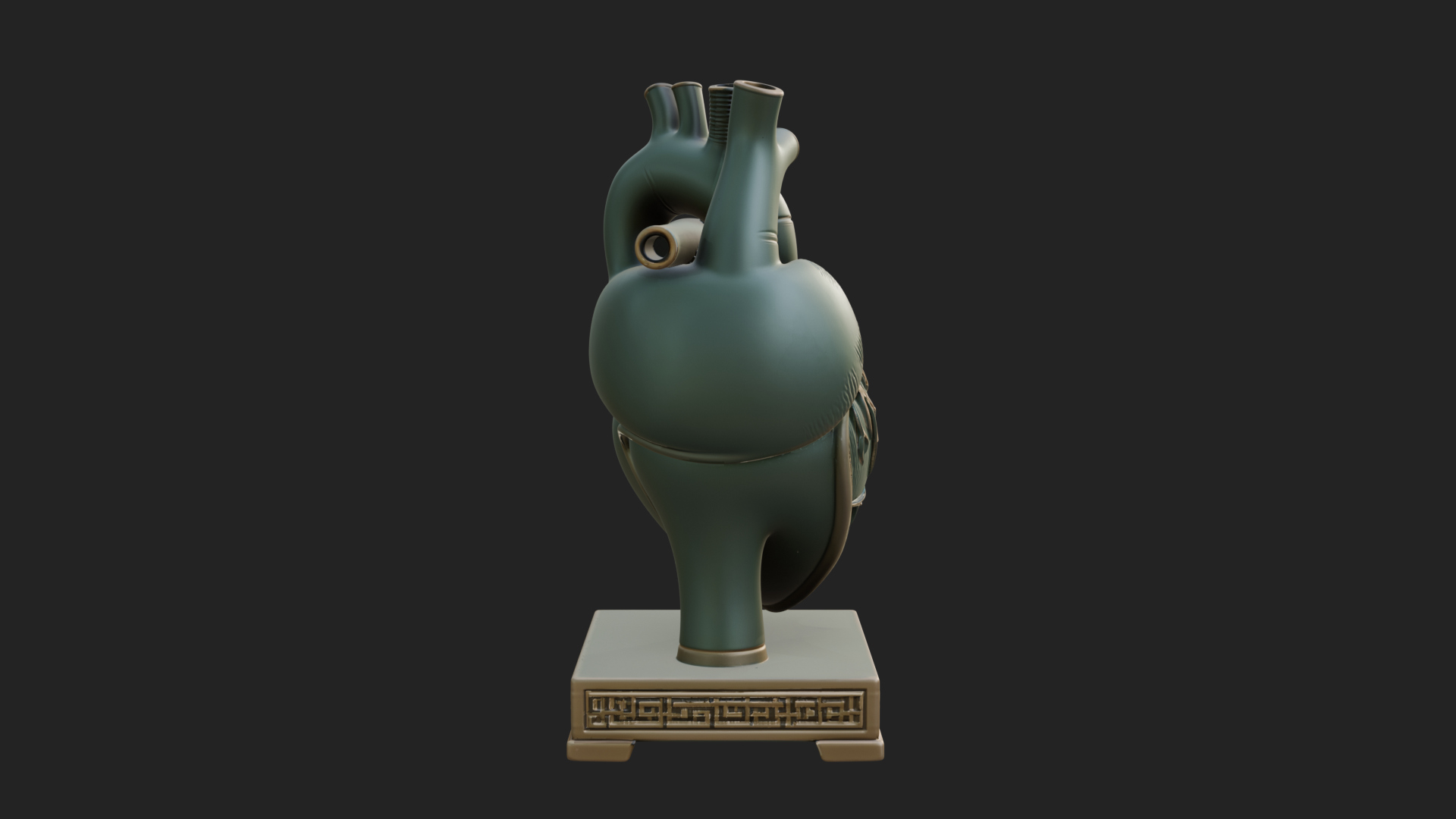 Anatomical Human Heart Model Design 50 3D Print Model 3D Model