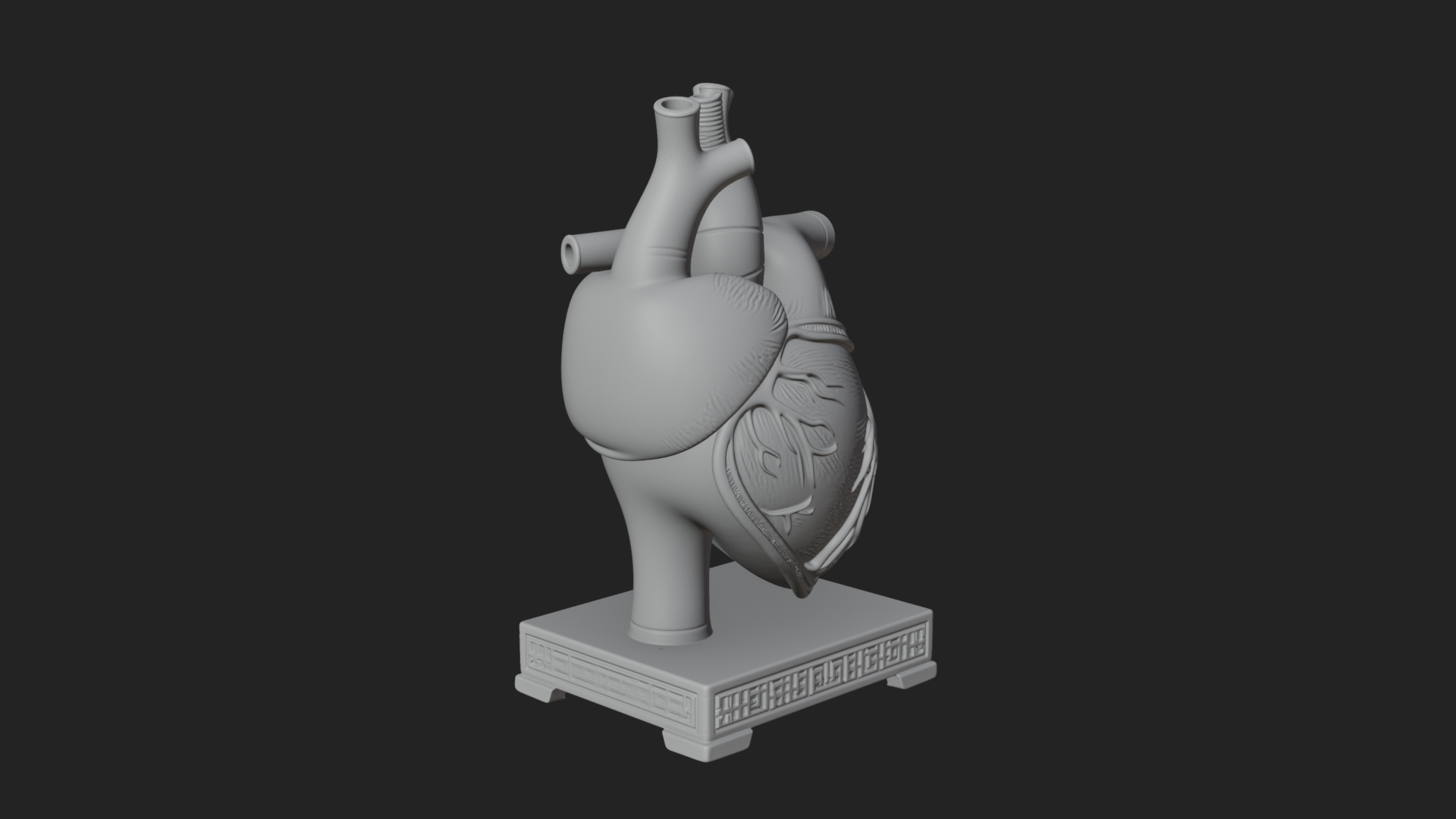 Anatomical Human Heart Model Design 50 3D Print Model 3D Model