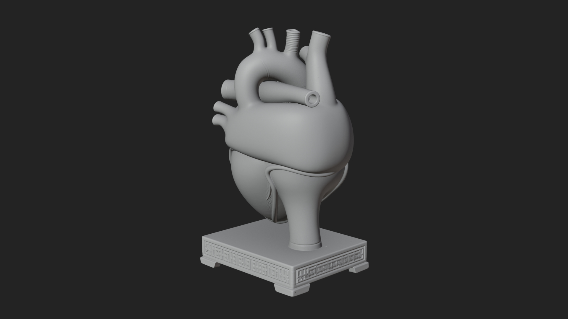 Anatomical Human Heart Model Design 50 3D Print Model 3D Model