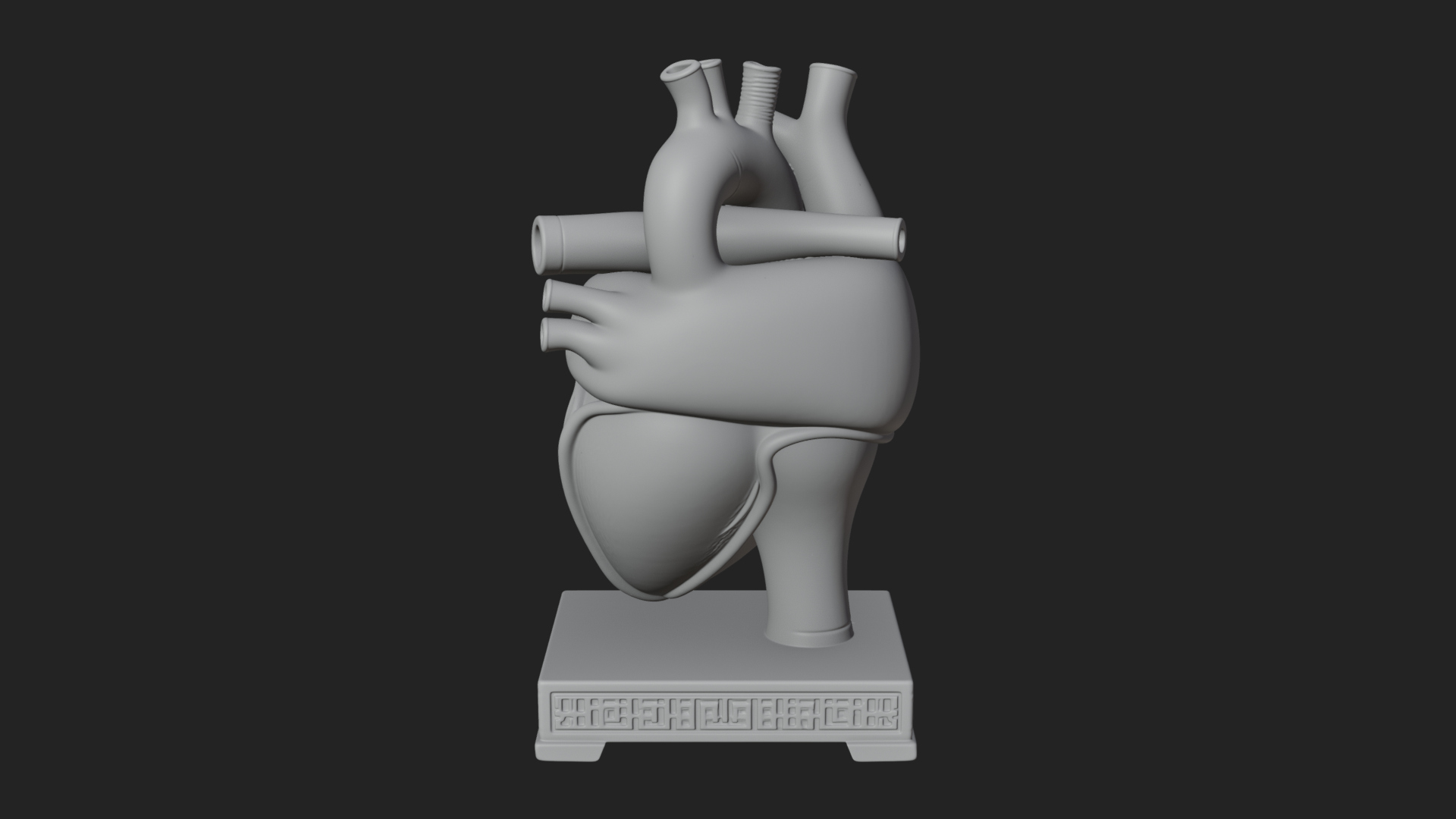 Anatomical Human Heart Model Design 50 3D Print Model 3D Model