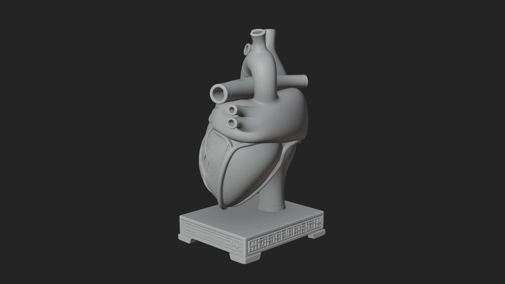 Anatomical Human Heart Model Design 50 3D Print Model 3D Model