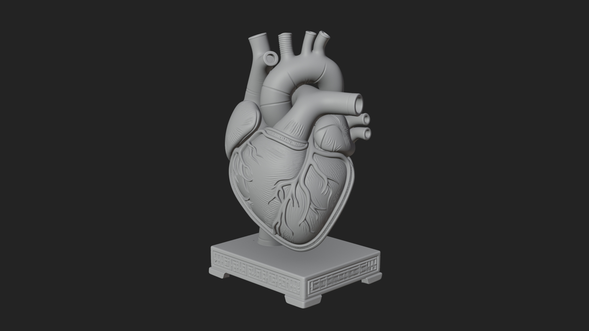 Anatomical Human Heart Model Design 50 3D Print Model 3D Model