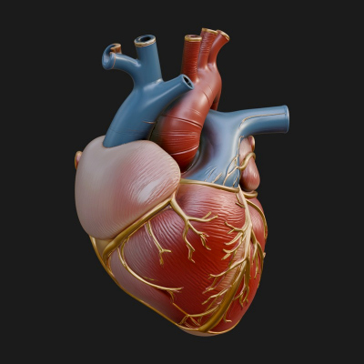 Anatomical Human Heart Model Design 8 3D Print Model