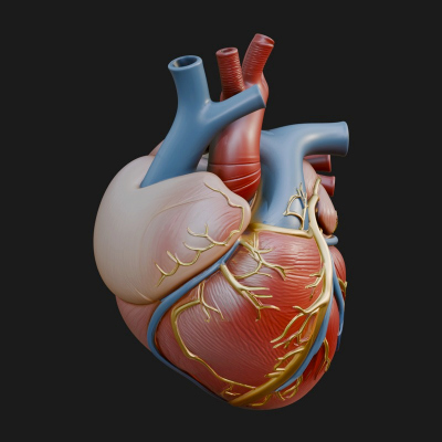 Anatomical Human Heart Model Design 9 3D Print Model